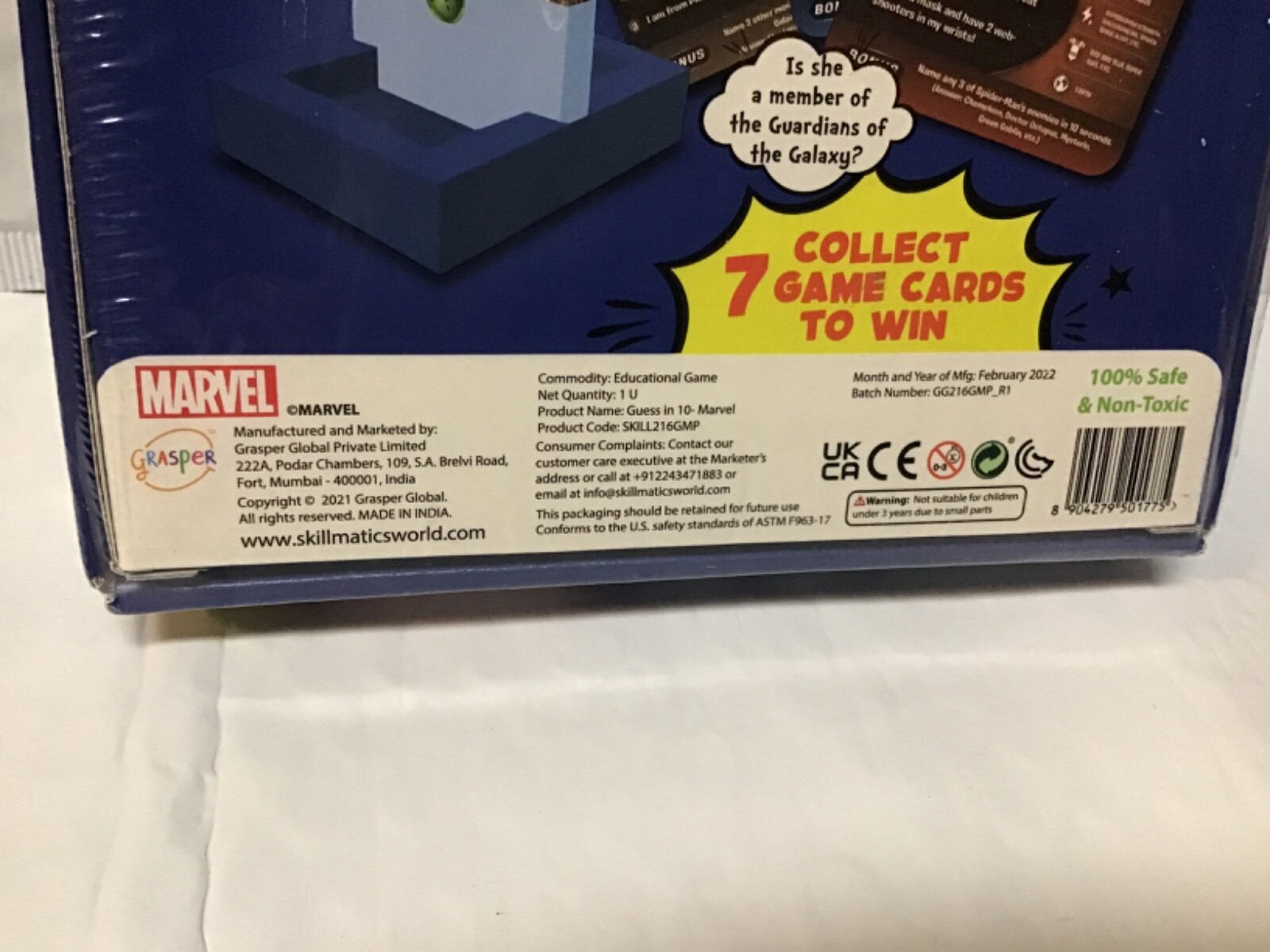 Skillmatics Marvel Card Game Guess In 10 NIB Sealed Spiderman Hulk Iron Man Thor