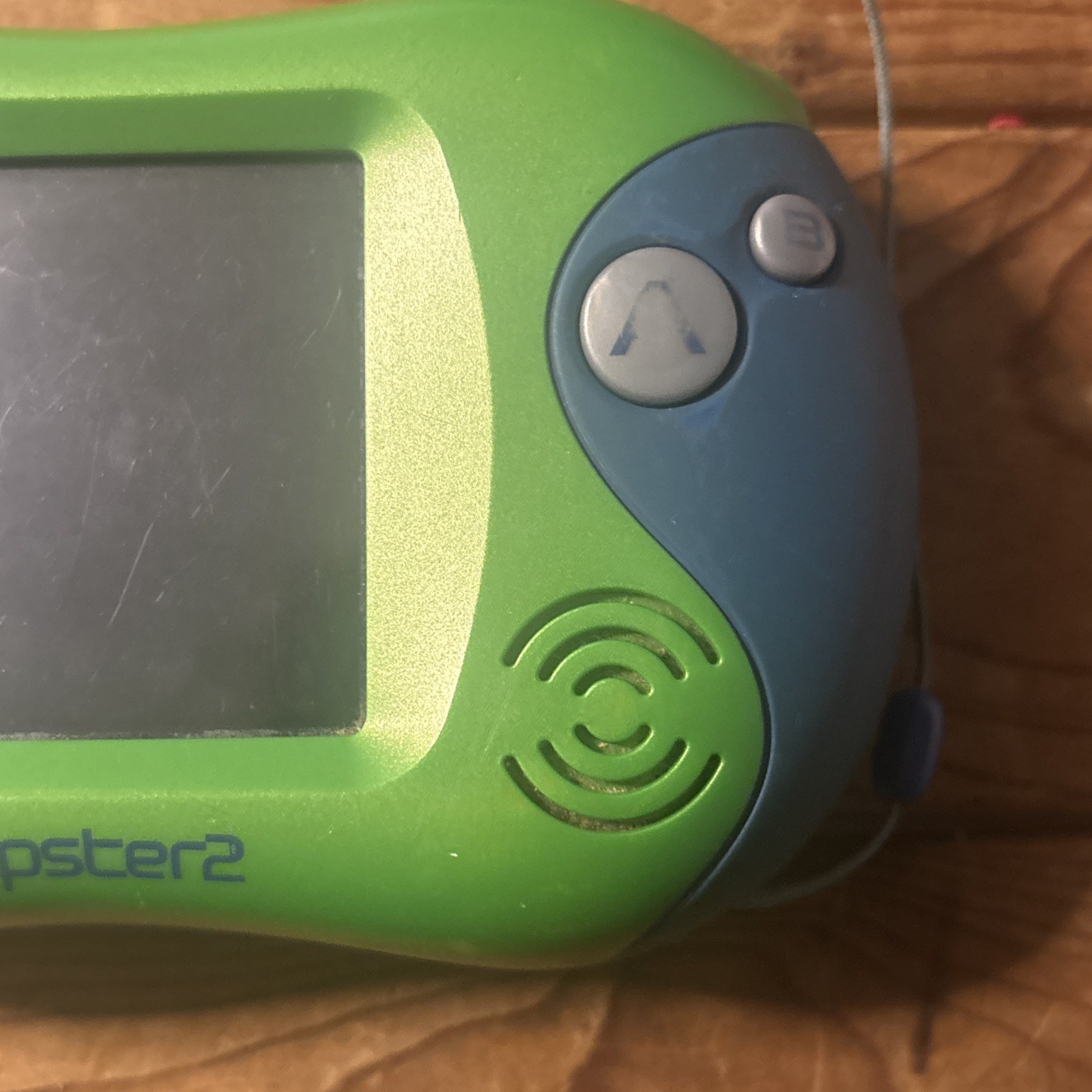 Leap Frog Leapster 2 Learning Green Gaming Handheld Console Unit NEEDS REPAIRS