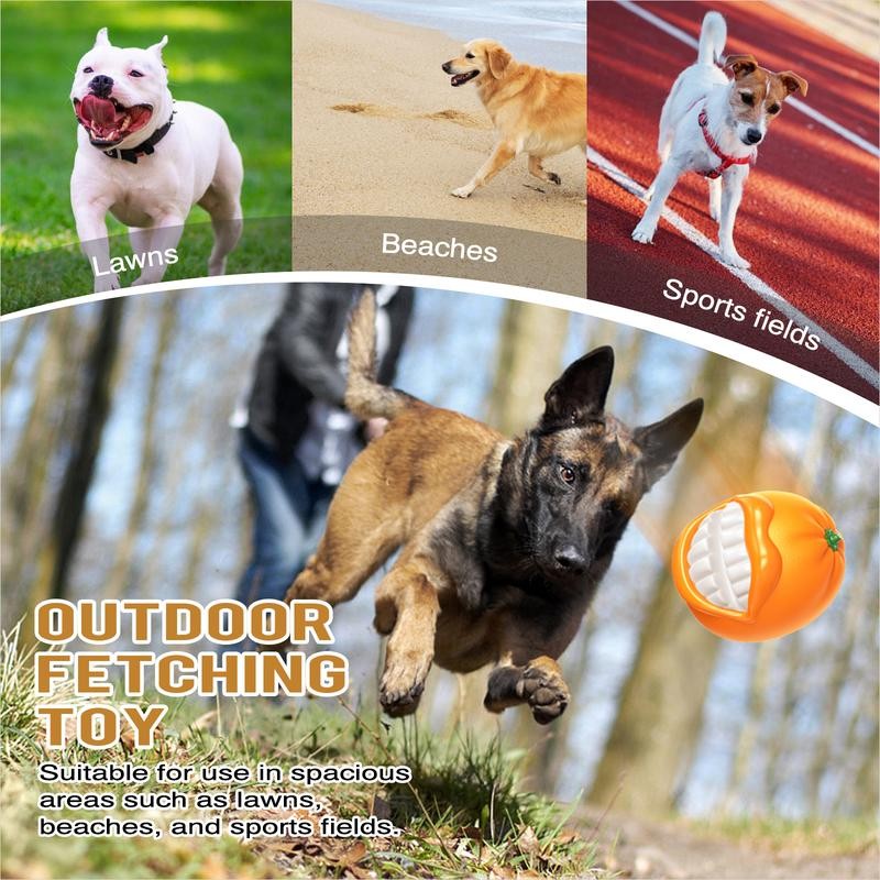 Tough Squeaky Dog Ball Toy for Aggressive Chewers Medium Large Dogs Fetch Traini