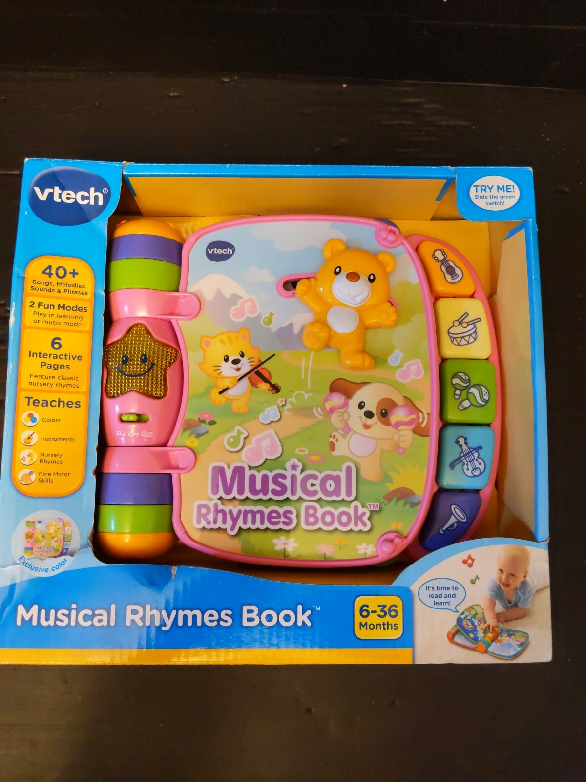 VTech Musical Rhymes Book Educational Toys For 6 month -3 Years Olds Toddler