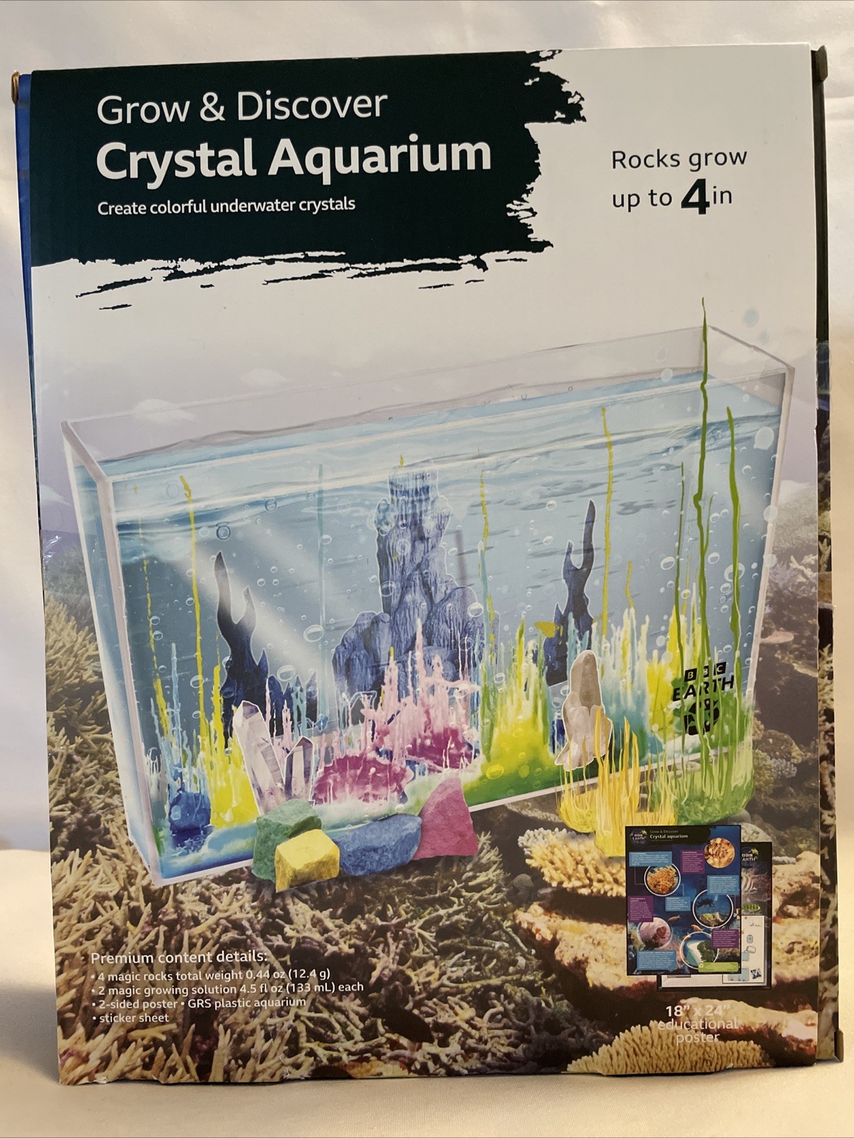 BBC Earth Grow & Discover Crystal Aquarium STEM Science Kit (Ages 6+)