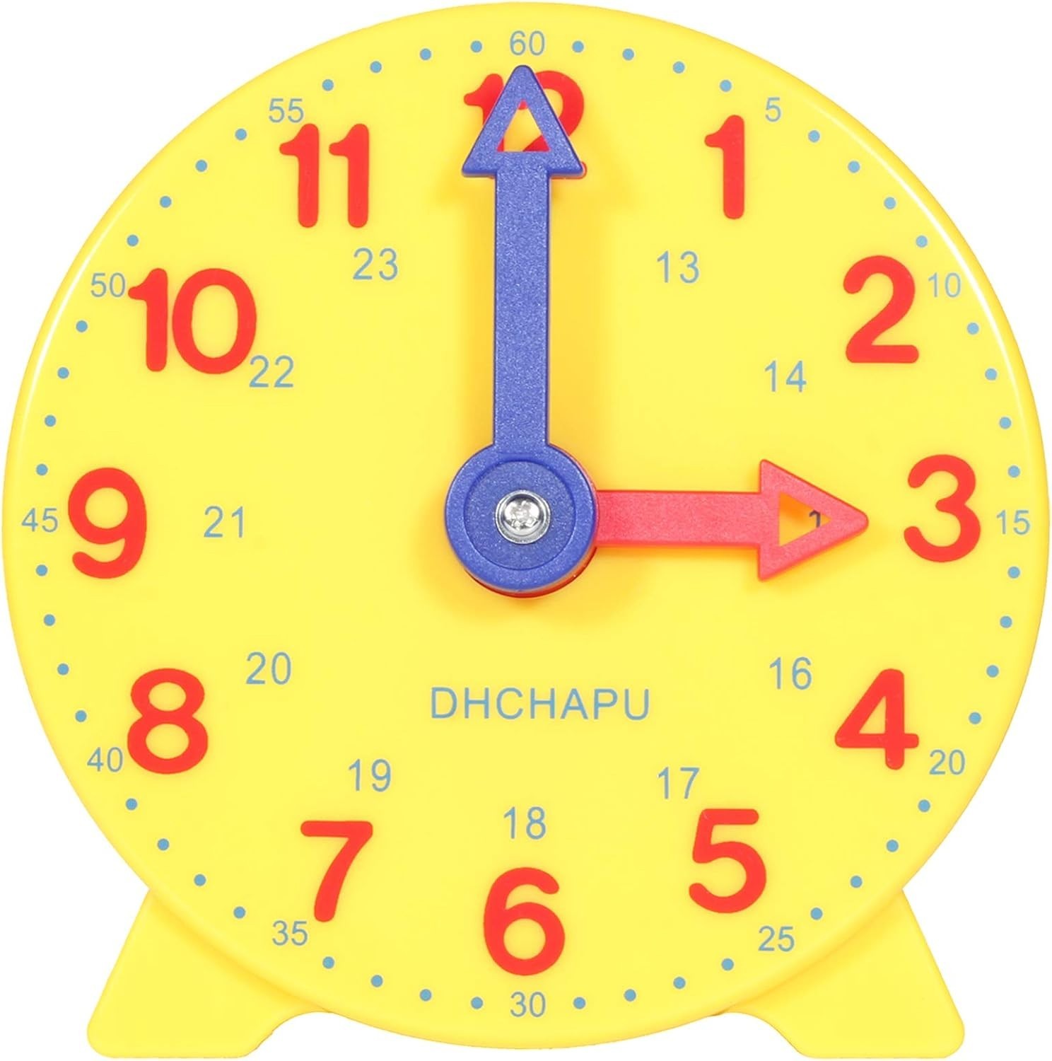 Student Learning 4″ Educational Clock 12/24 Hour Teach Time