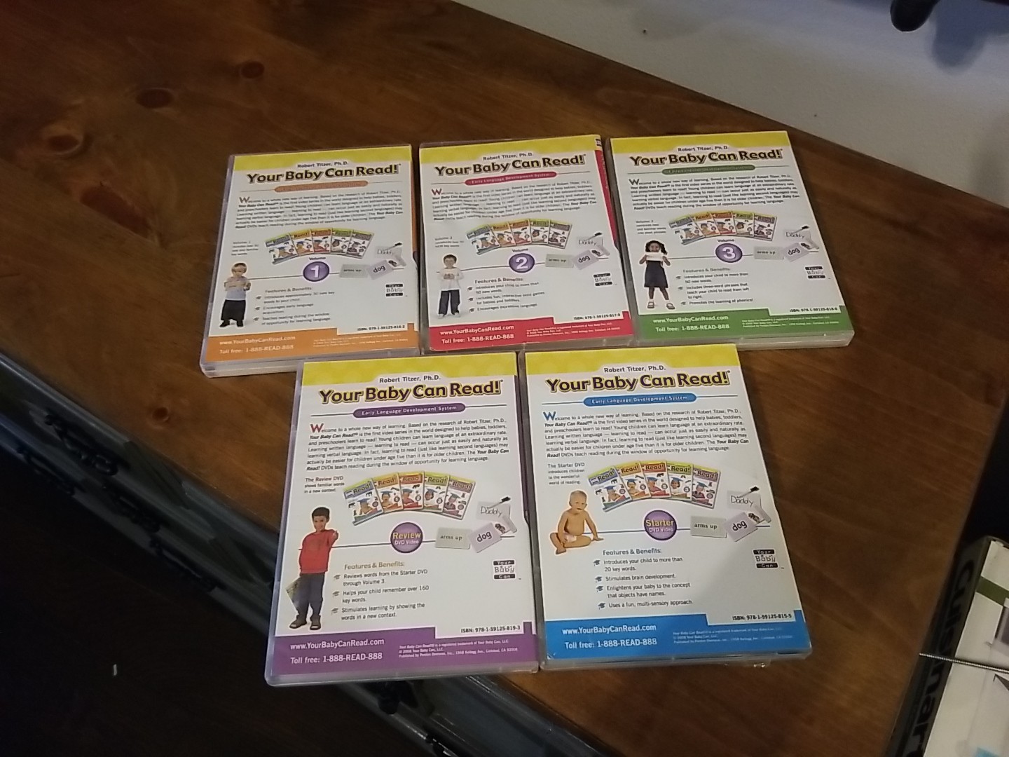 YOUR BABY CAN READ EARLY LANGUAGE INTERACTIVE DEVELOPMENT SYSTEM 5 DVD SET