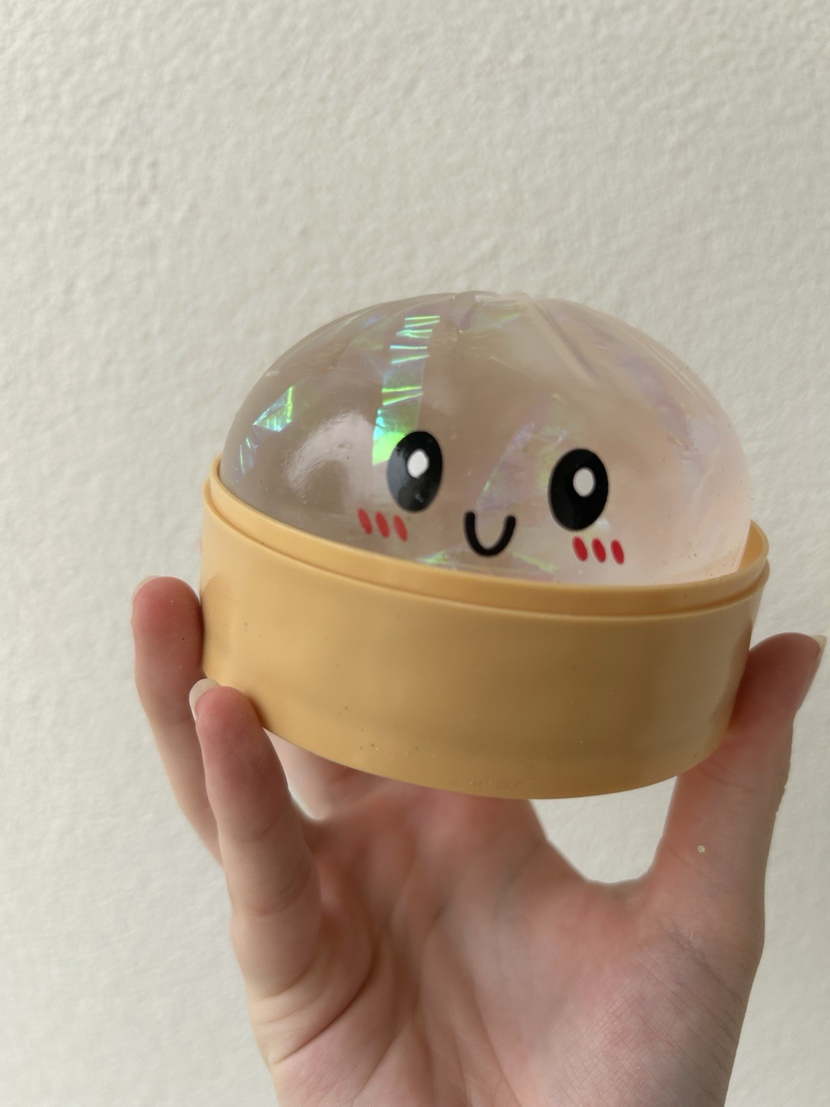 Rare Clear Iridescent Viral Rainbow Mystery Steam Bun Dumpling Squishy Kawaii
