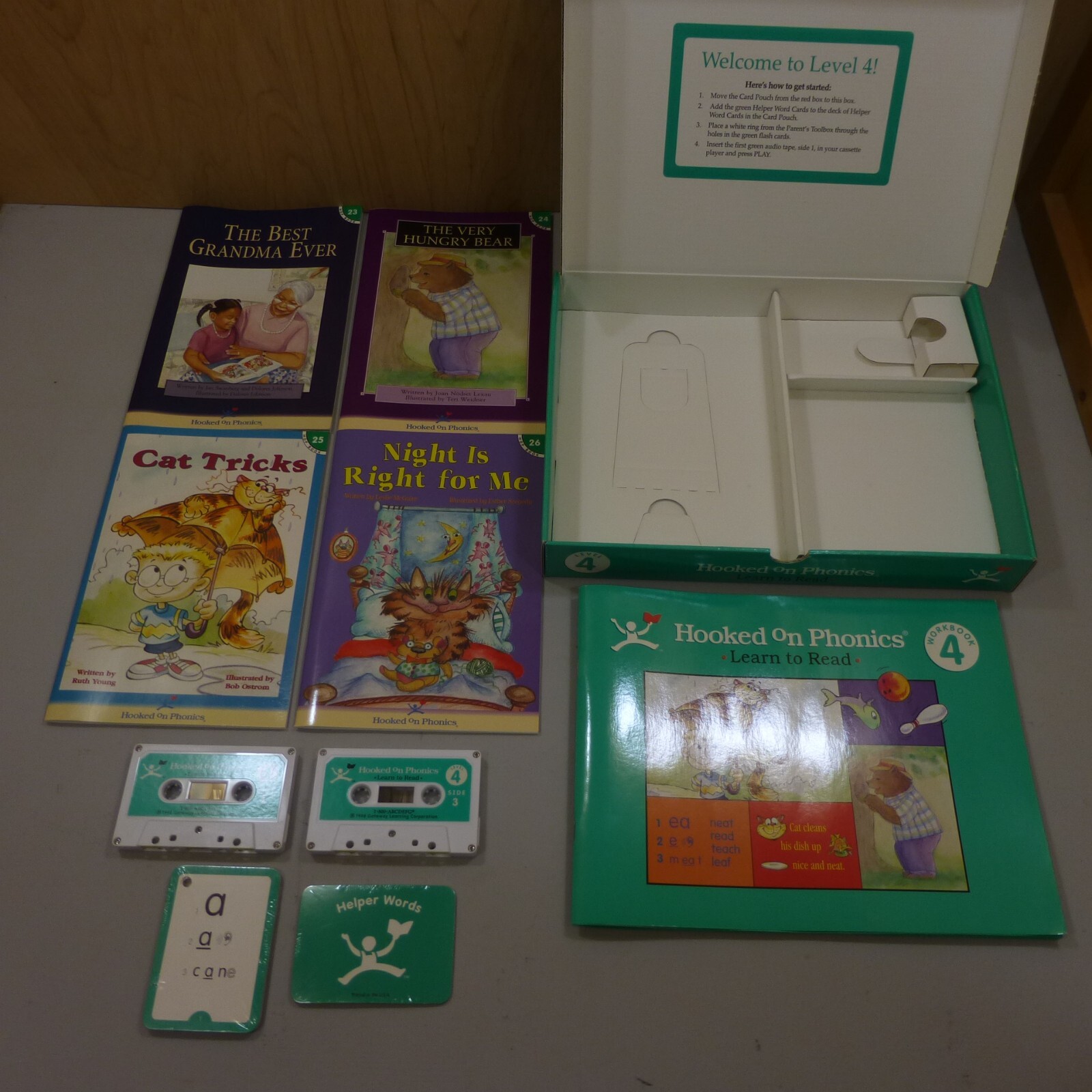 Hooked On Phonics Learn to Read Level 4 Complete Unused Set Home School Books