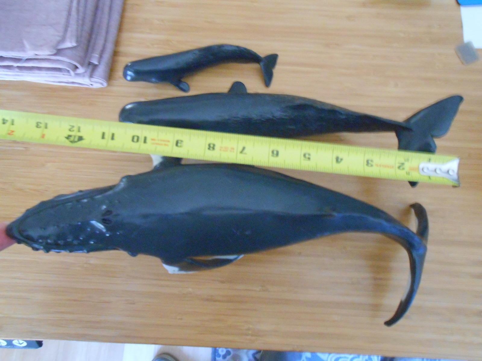 1991 Safari Rubber Humpback Whale 1992 Sperm & Calf Monterey Bay Aquarium