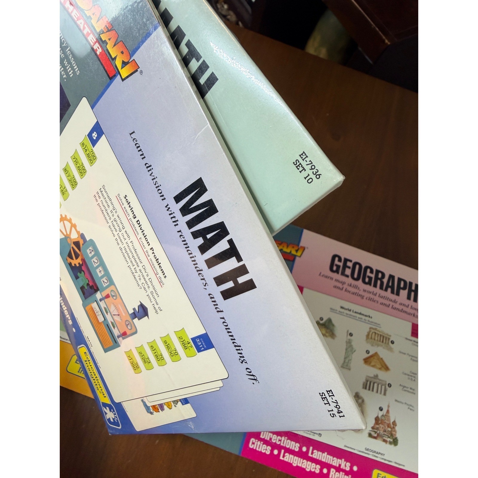 GeoSafari Theater Educational Set of 4 Math Sealed Geography Lessons