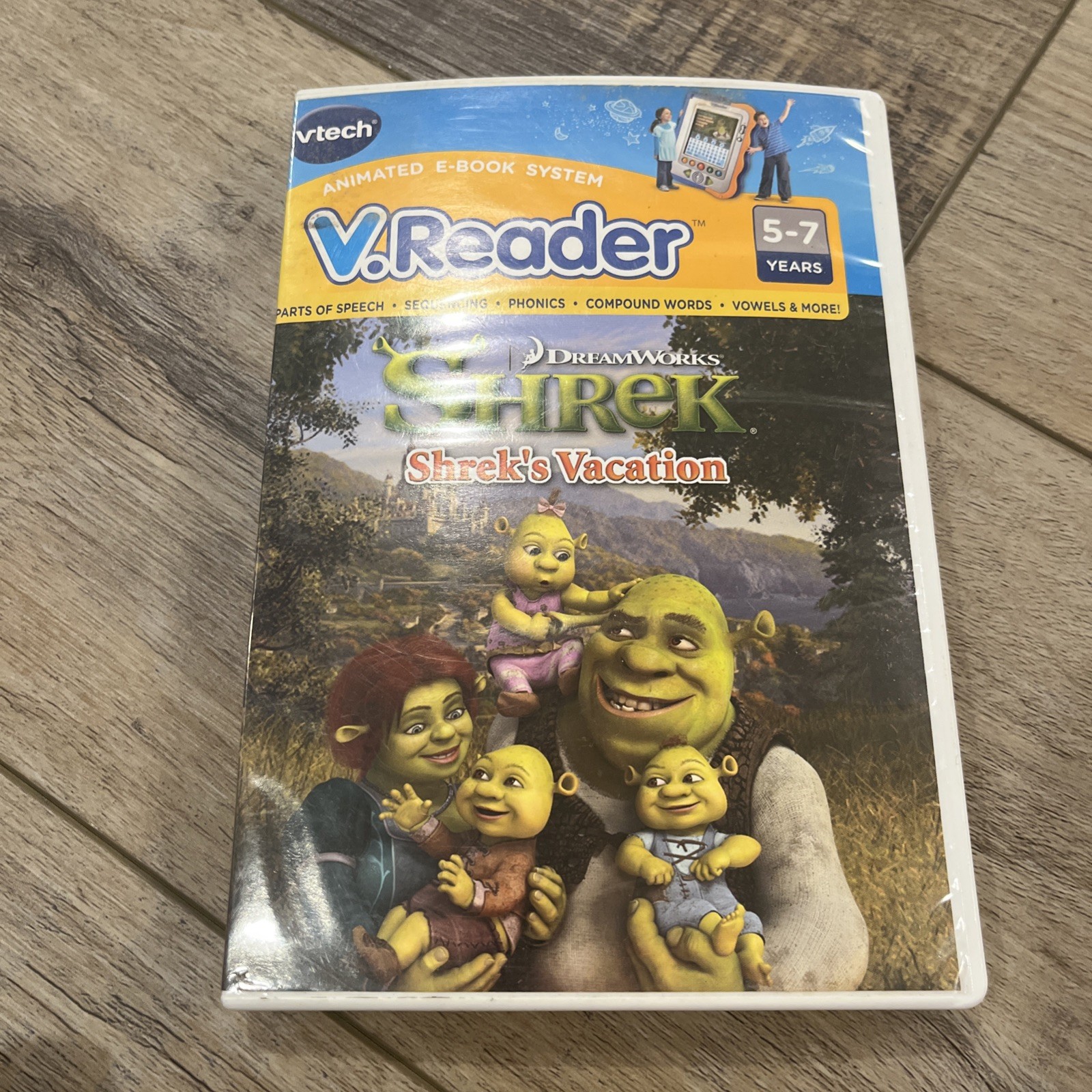 Vtech V.Reader Shrek’s Vacation: Dreamworks Shrek E-Reading System Game