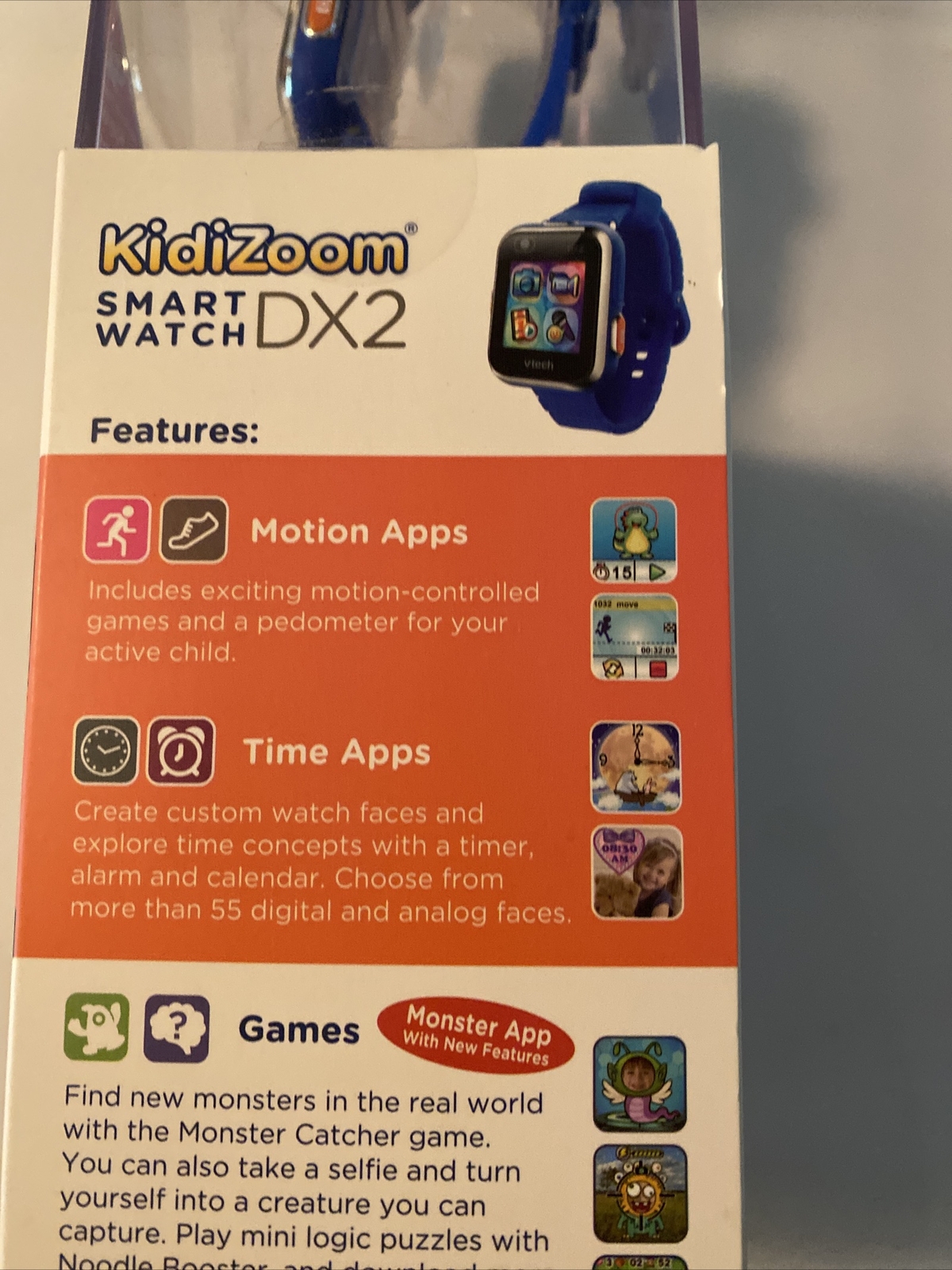 NEW VTech Kidizoom Smart watch DX2 Blue Educational Fun