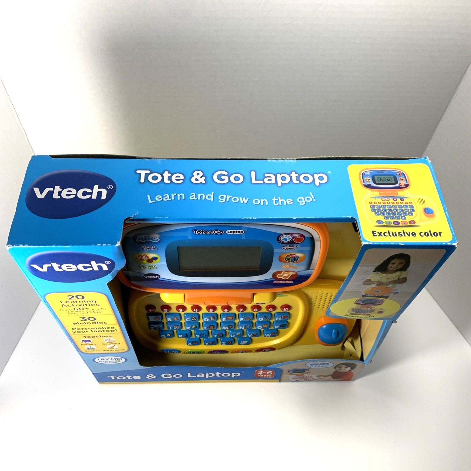 VTECH Tote & Go Laptop Learning Toy Educational Game Exclusive Color NIB