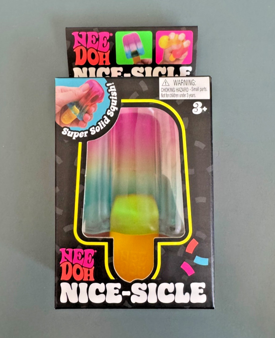 AUTHENTIC Nee Doh Nice-Sicle Popsicle Pink/Blue Brand New Unopened US SELLER