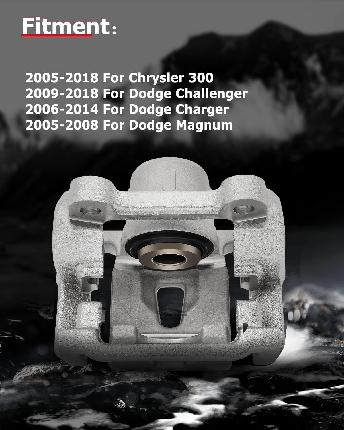 cciyu Disc Brake Caliper Rear 18B4970 18B4971 for Chrysler for 300 2005-2021,for