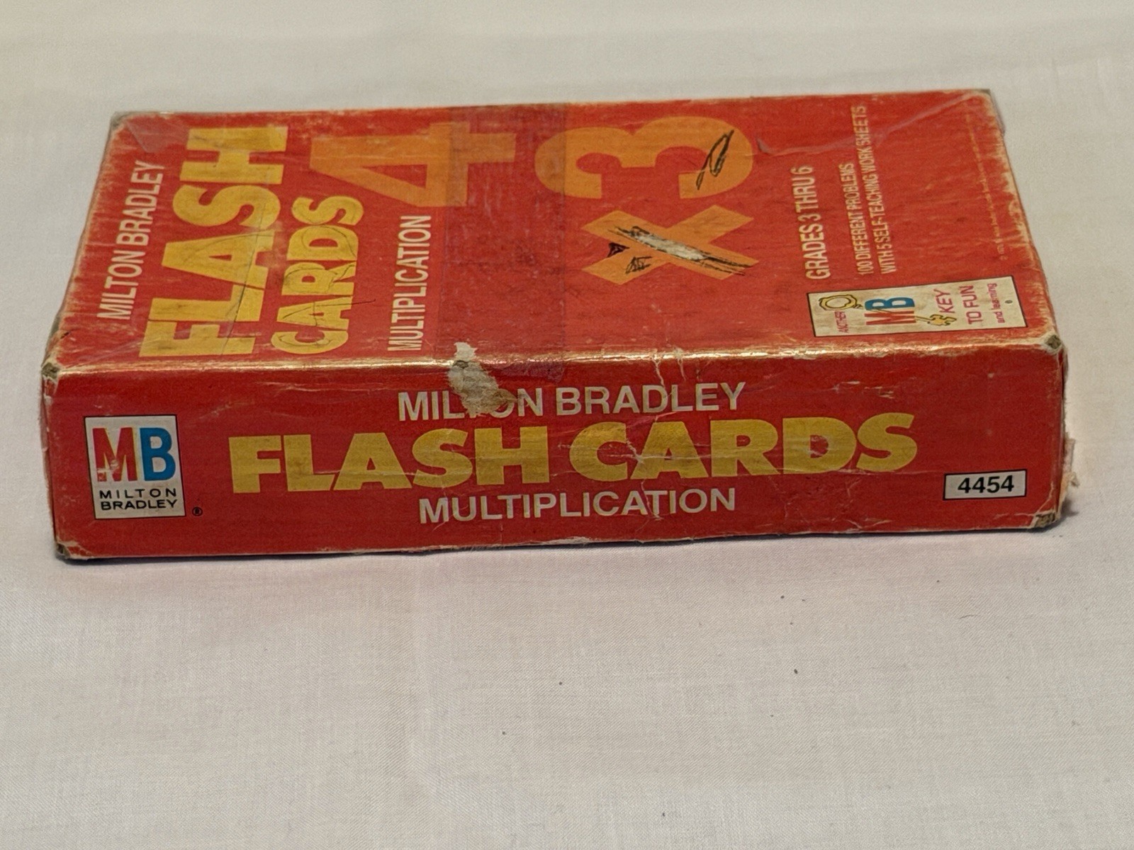 (4) Vintage 1962 and 1963 Milton Bradley Flash Cards Grades 2 thru 6