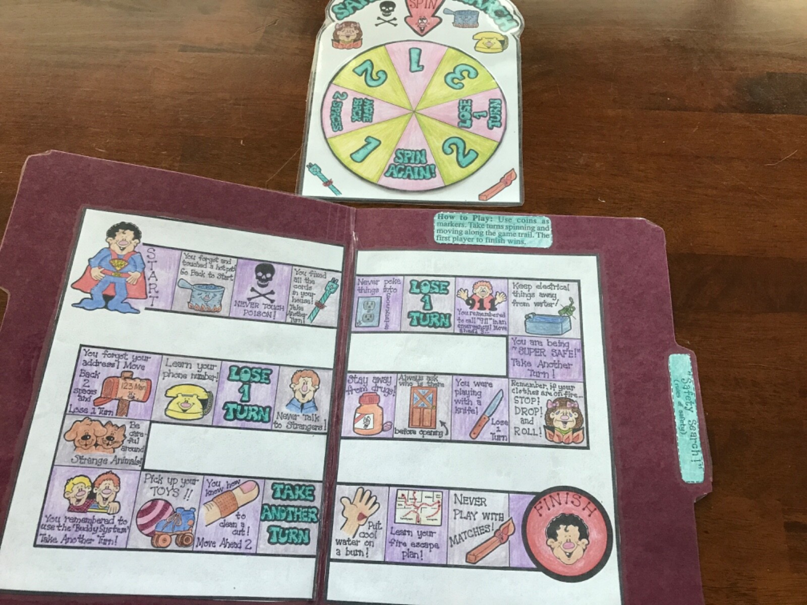 Safety Search! Rules of Safety Social Studies grades k-4 file folder game