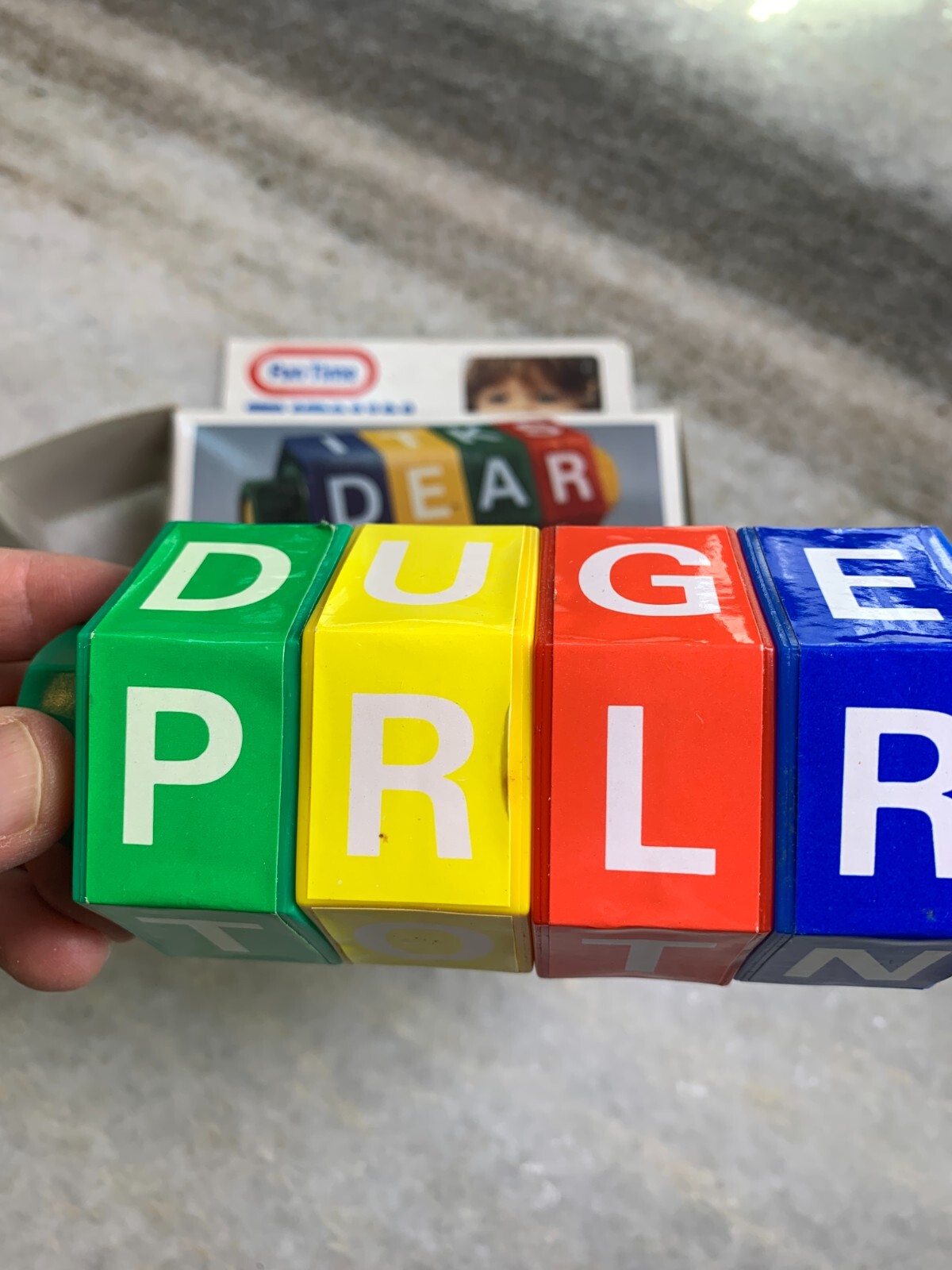 Vintage 1980s 80s Kids Kid’s Youth Spell Spelling Wheel Toy FunTime Turn n Spin
