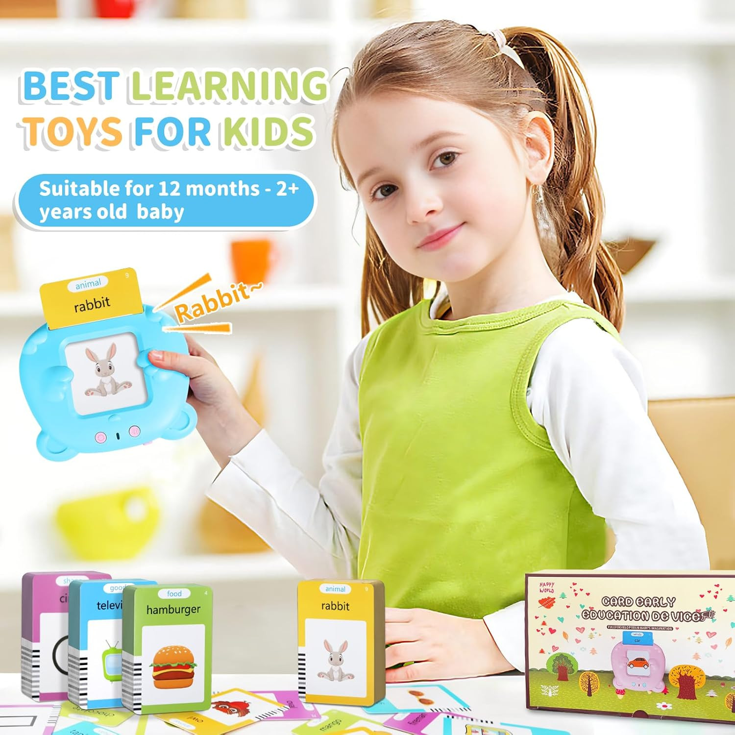 Talking Flash Cards Learning Machine – English, Spanish, French, German