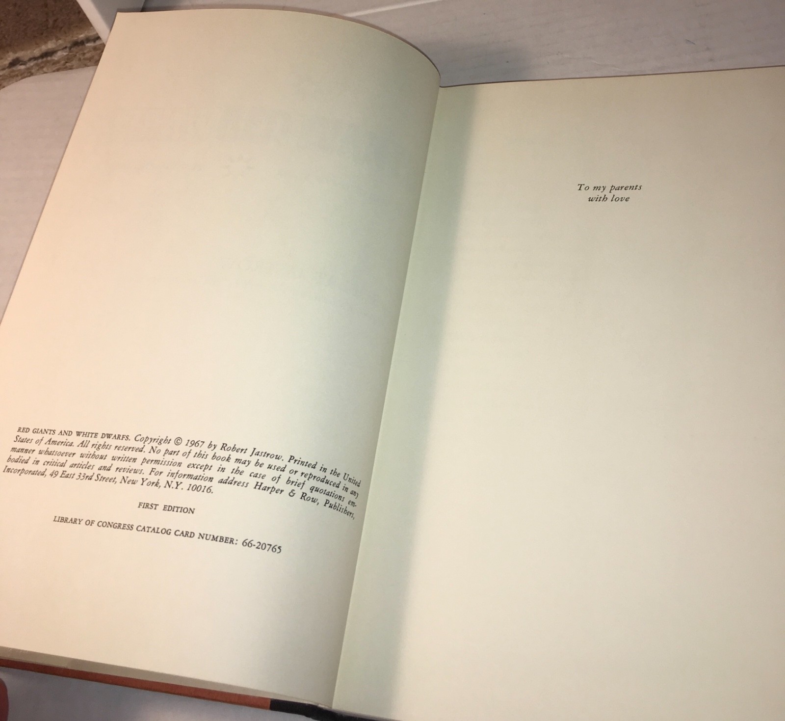 1967 RED GIANTS AND WHITE DWARFS EVOLUTION OF STARS PLANETS AND LIFE HCDJ SPACE