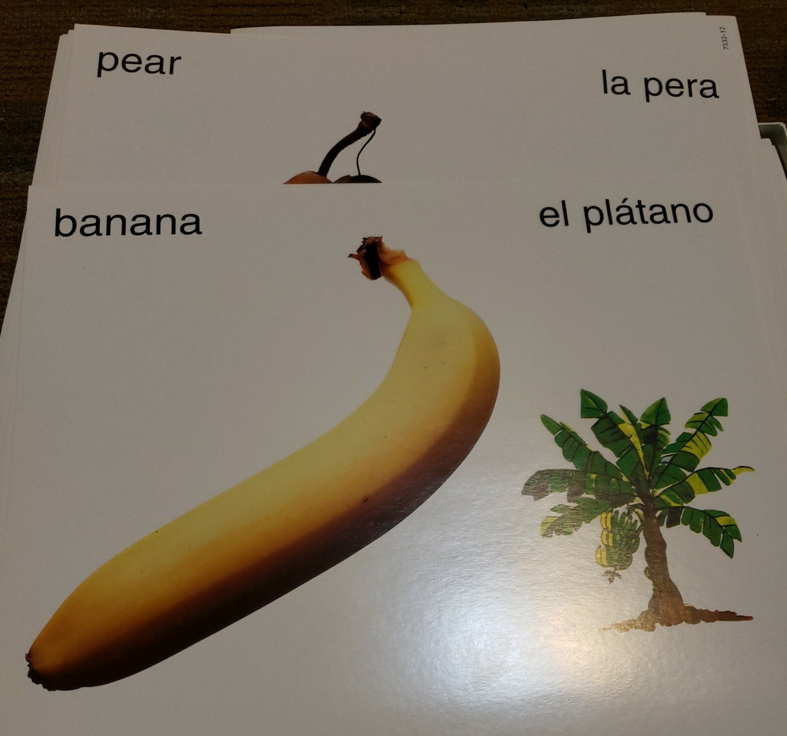 Vegetable & Fruits Poster Cards Educational Bilingual Spanish Educational Pre K