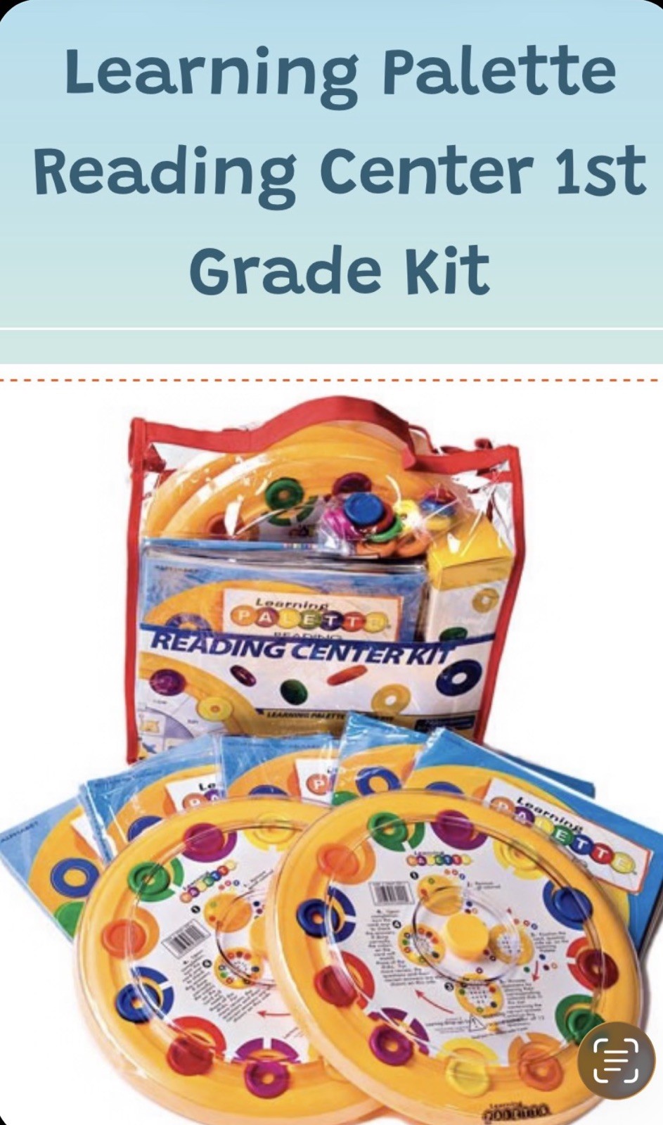 Learning Palette Reading Center 1st Grade Kit By National School Products
