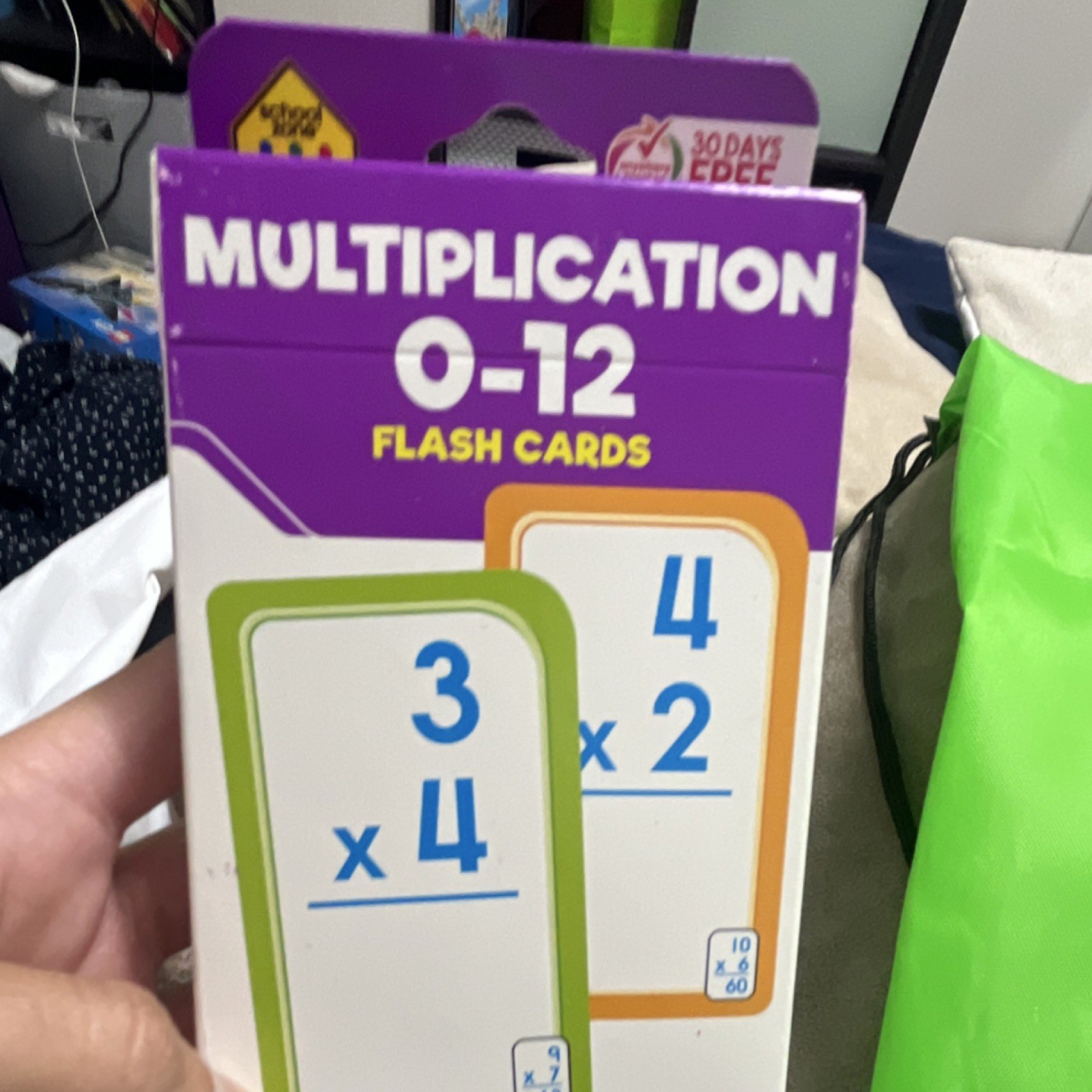 School Zone Multiplication 0-12 Flash Cards Ages 8-11 Years, Recommended Age 8+