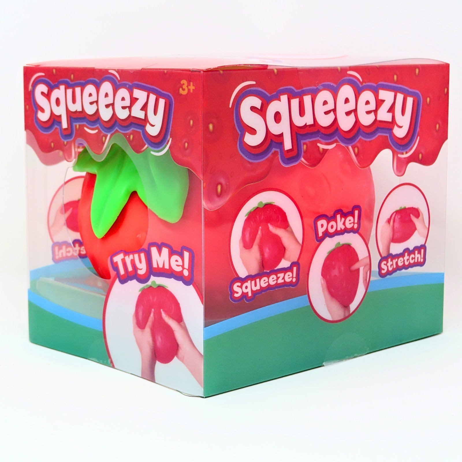 Sunny Days Jumbo Strawberry Squishy Stress Relief Sensory Fidget Toy 5”