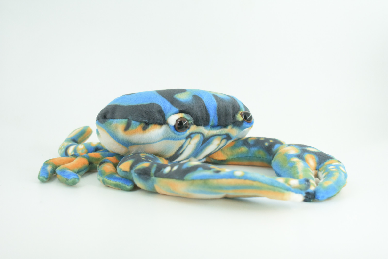 Blue Crab Plush Toy, Realistic Soft Stuffed Crab Toy, 10 Inches F4357 B197
