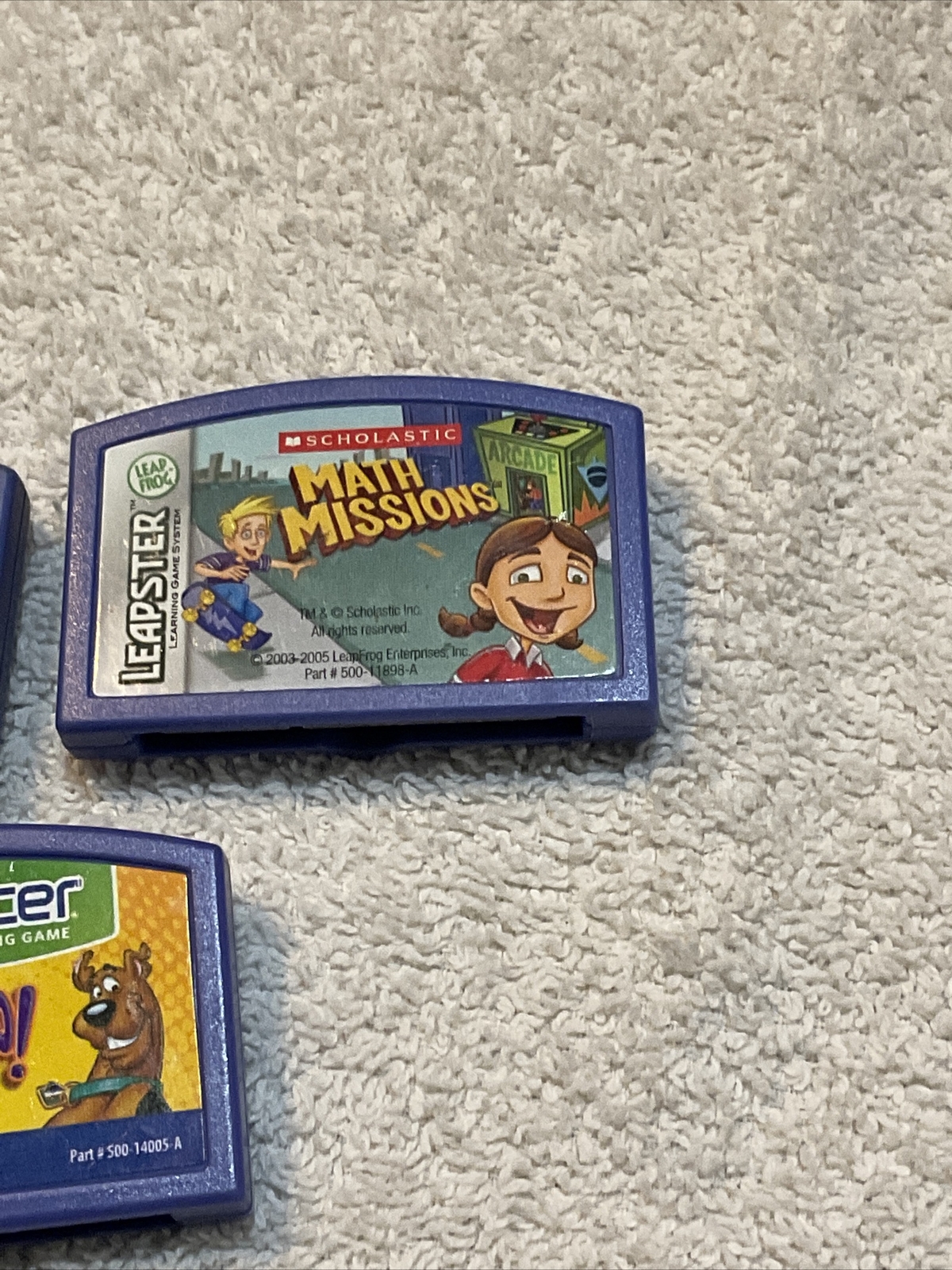 LeapFrog LeapPad, Leapster Explorer -3x Game Cartridges, Scooby Doo Plus More