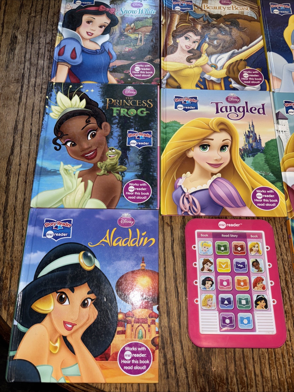 Disney Princess ME READER with 8 Books Electronic Story Reader/ Works Great!