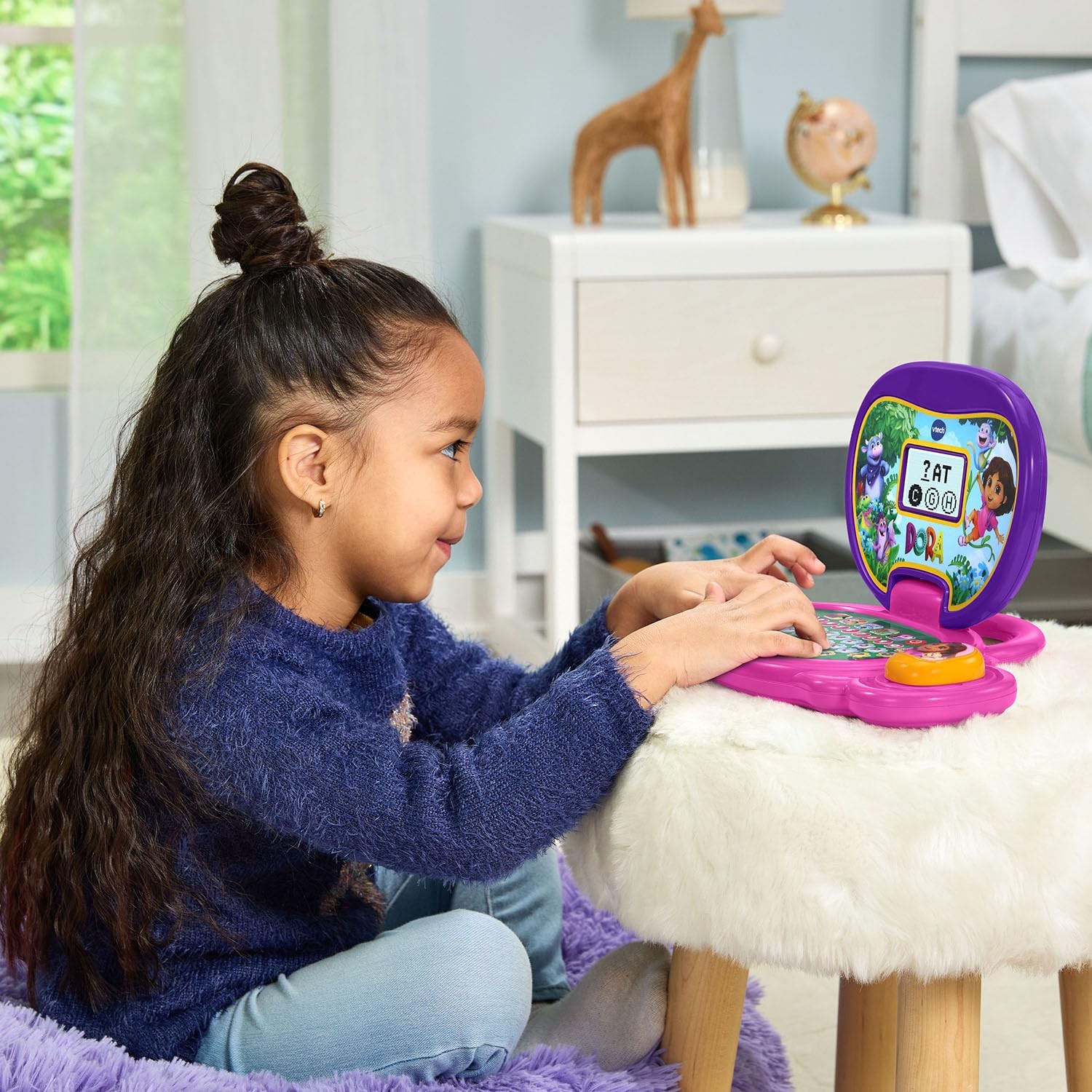 VTech Dora More to Explore Learning Laptop 11.8″ x 11.9″ x 2.2″, Multicolor