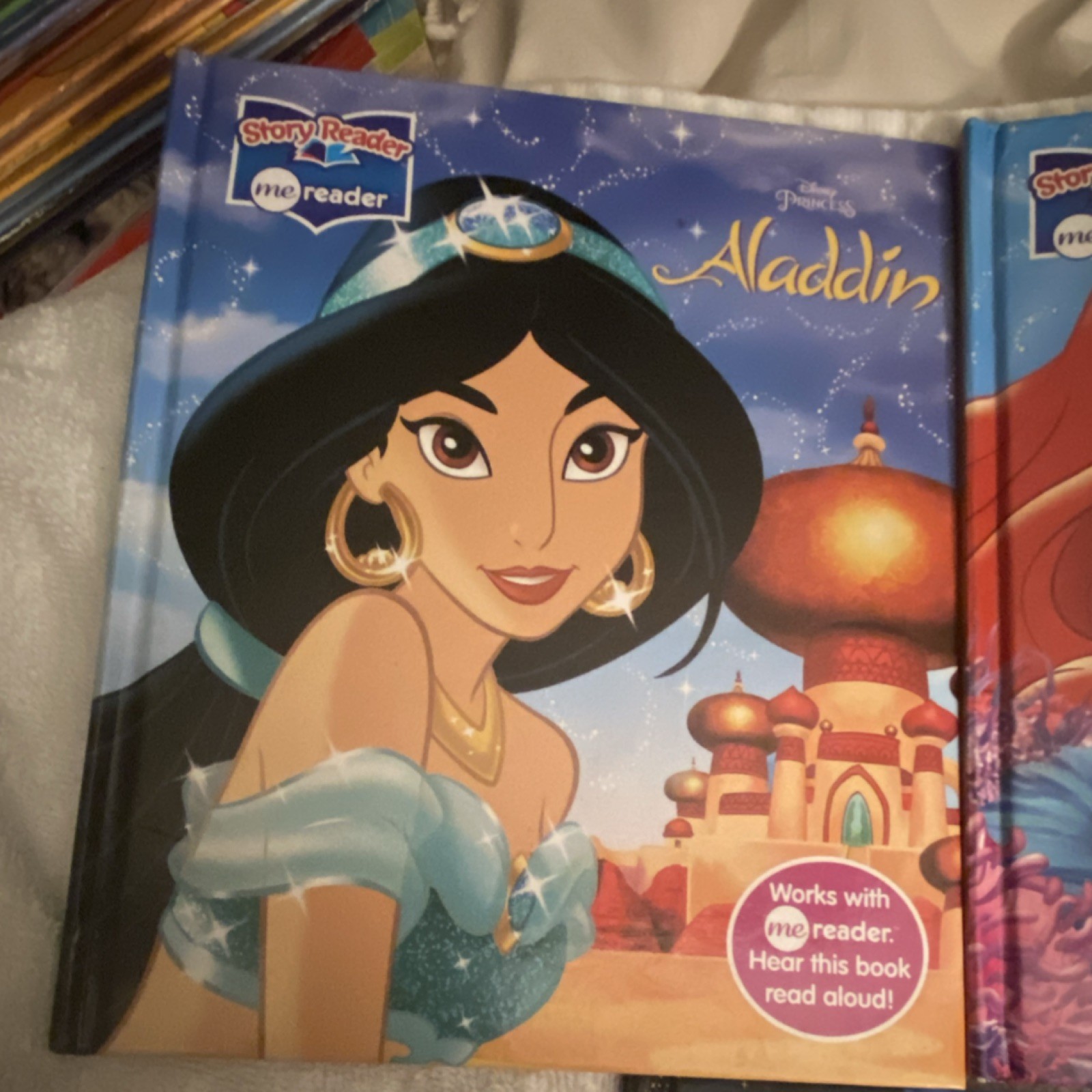 Story Reader meReader Disney Princess Books Set Aladdin Little Mermaid
