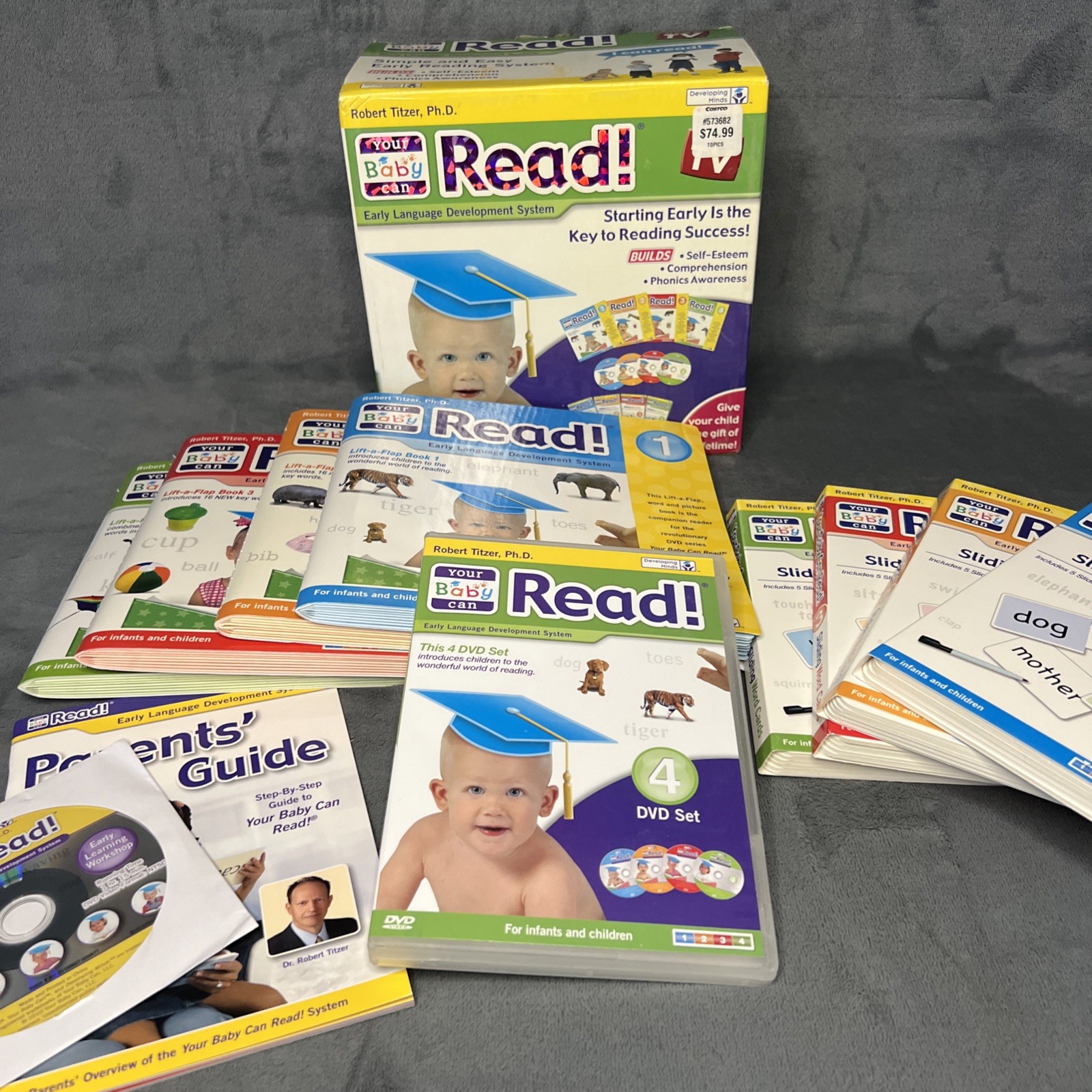 Your Baby Can Read Early Language Development System DVD Books Cards Complete