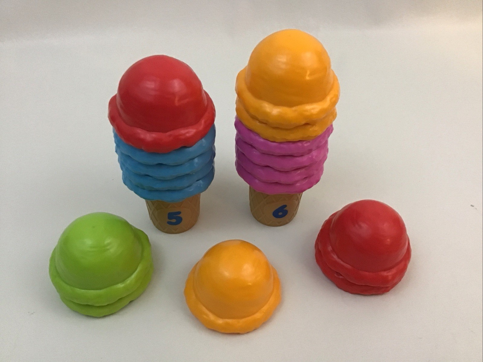Lakeshore Counting Cones Colors Counting Pretend Food Replacement pcs Heavy LotG