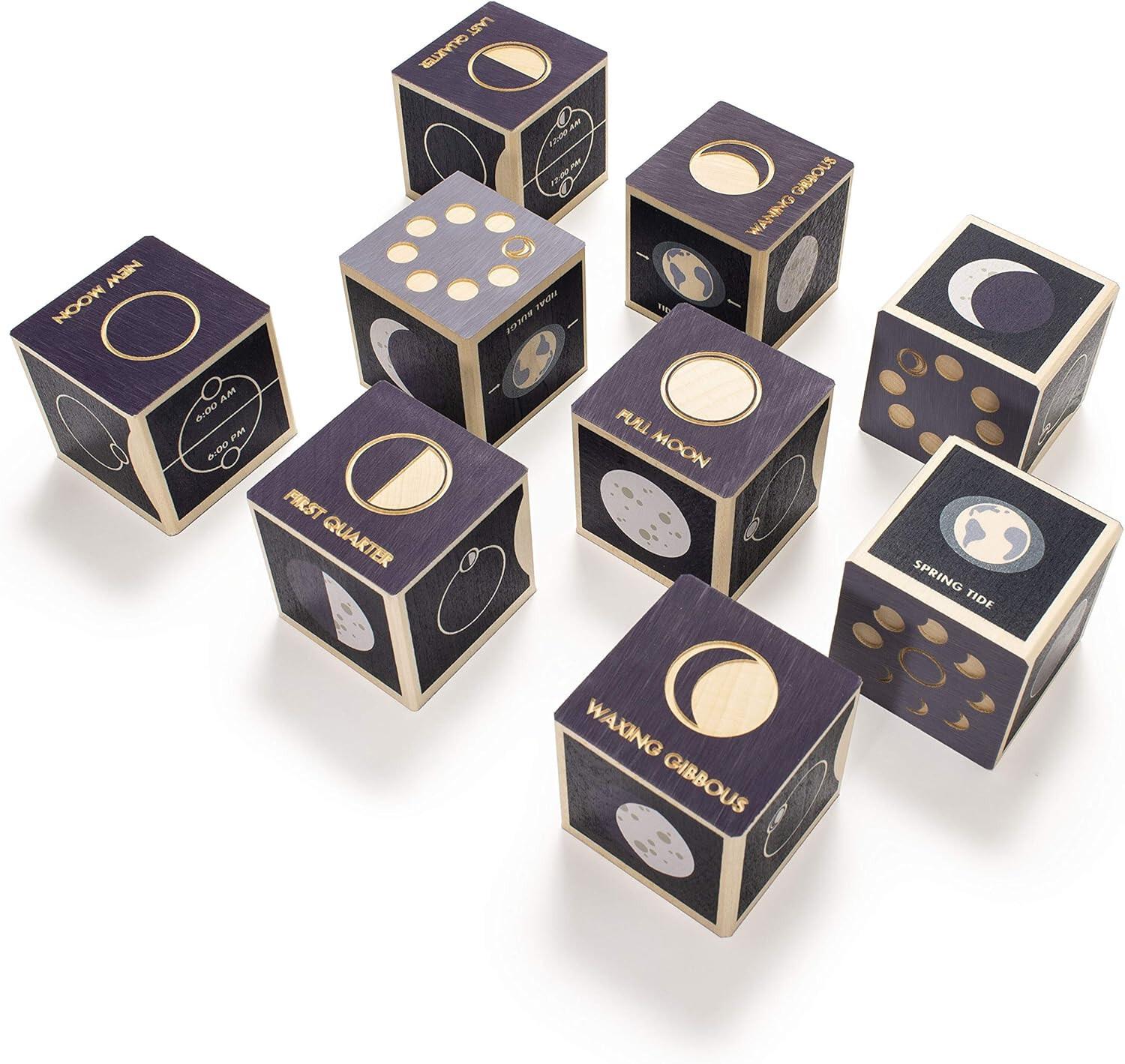 Uncle Goose Moon Phase Blocks – Made in America