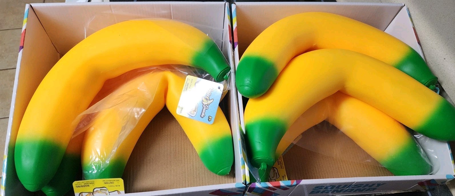 Toymendous Sunny Days Jumbo Squishy Banana Stress Relief Sensory Toy