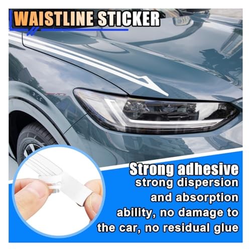 KITUREK 32Ft Car Pinstriping Tape, Vinyl Pin Striping Decals Car Trim White