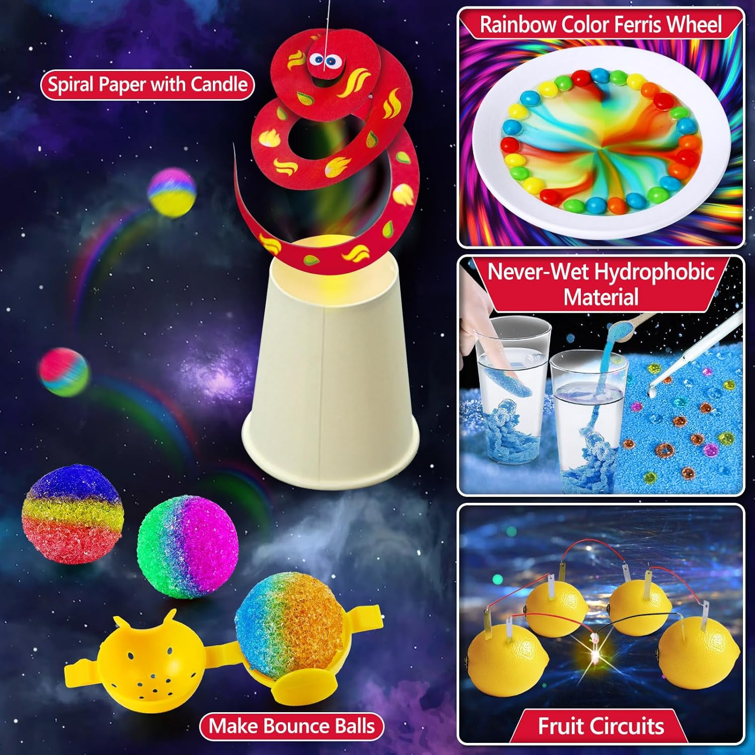 UNGLINGA 210 Experiments Science Kit for Kids, Boys Girls Birthday Toys Gifts Id