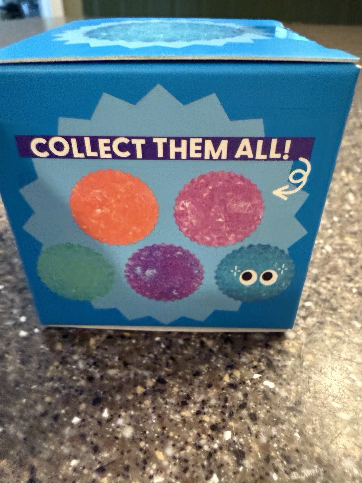 BLUE Diamond Squishy Stress Ball J’adore Glitter Sugar Texture NEW