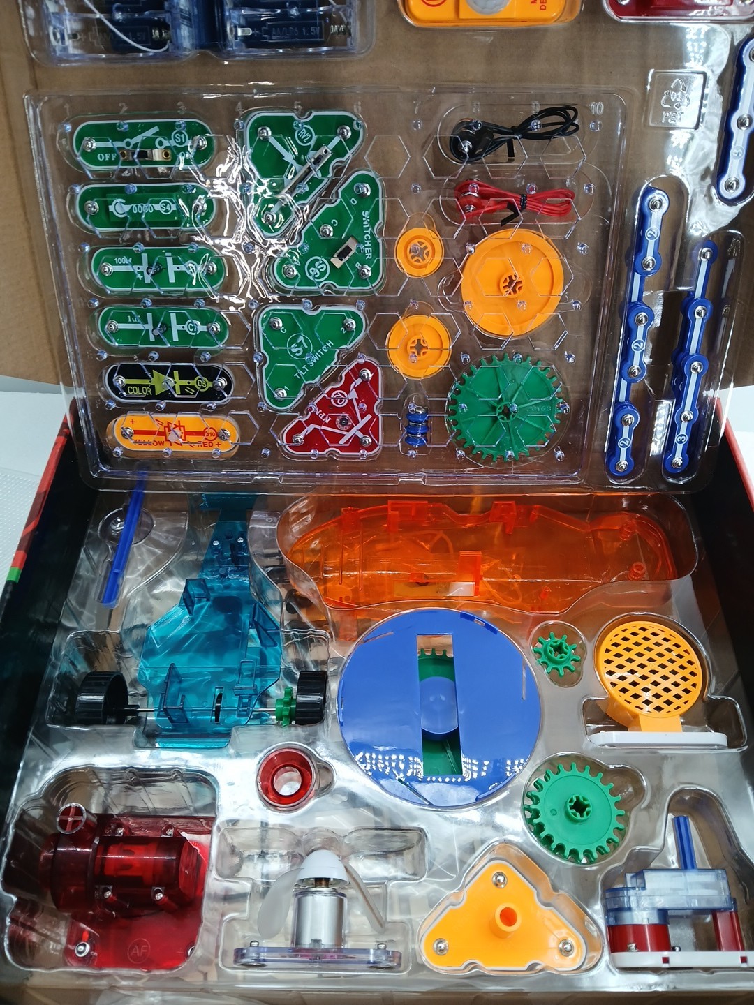 Motion Electronics Discovery Kit SCM-165 Elenco Snap Circuits Ages 8-108