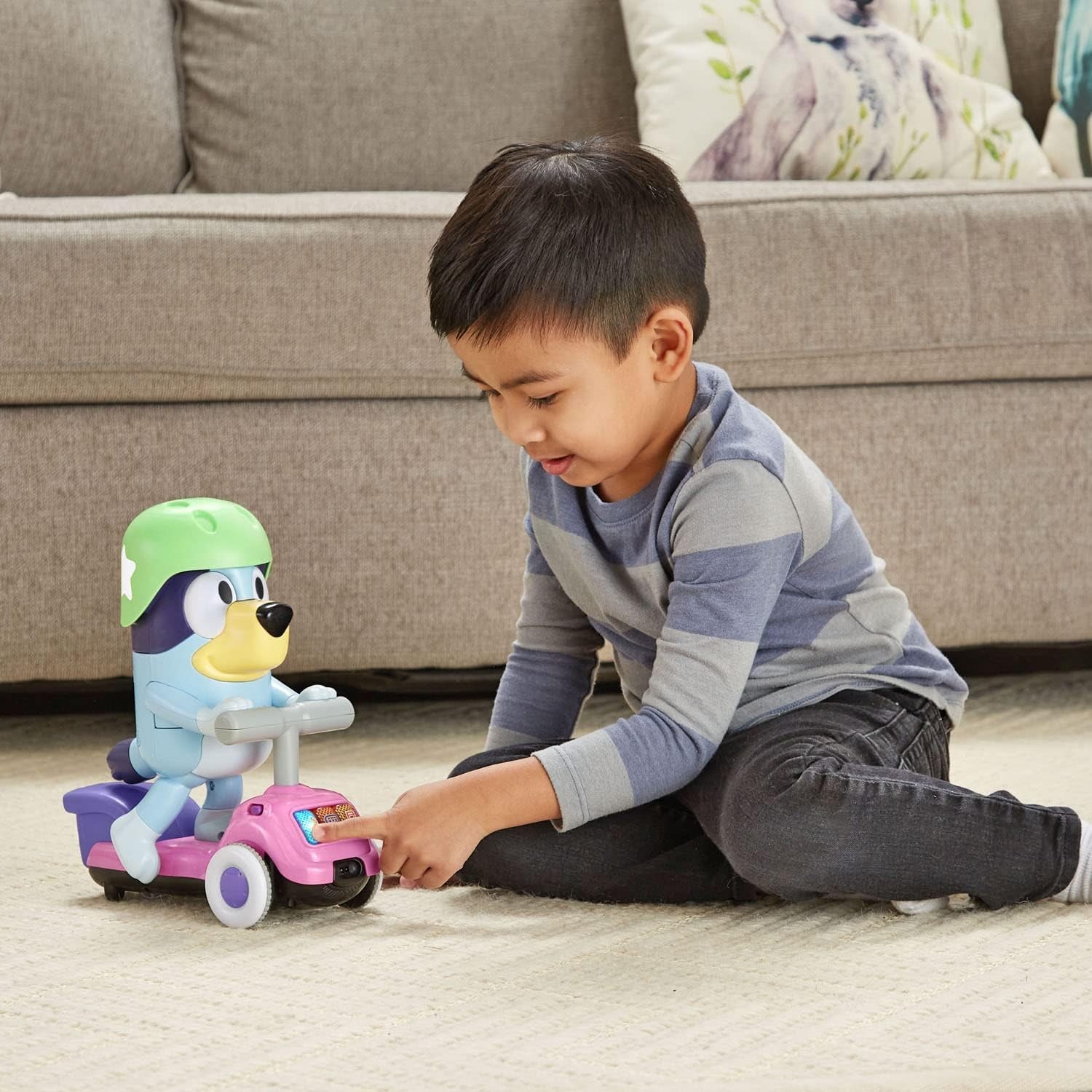 VTech Bluey Scooter Time Interactive Toy Lights Sounds Songs Games New Sealed