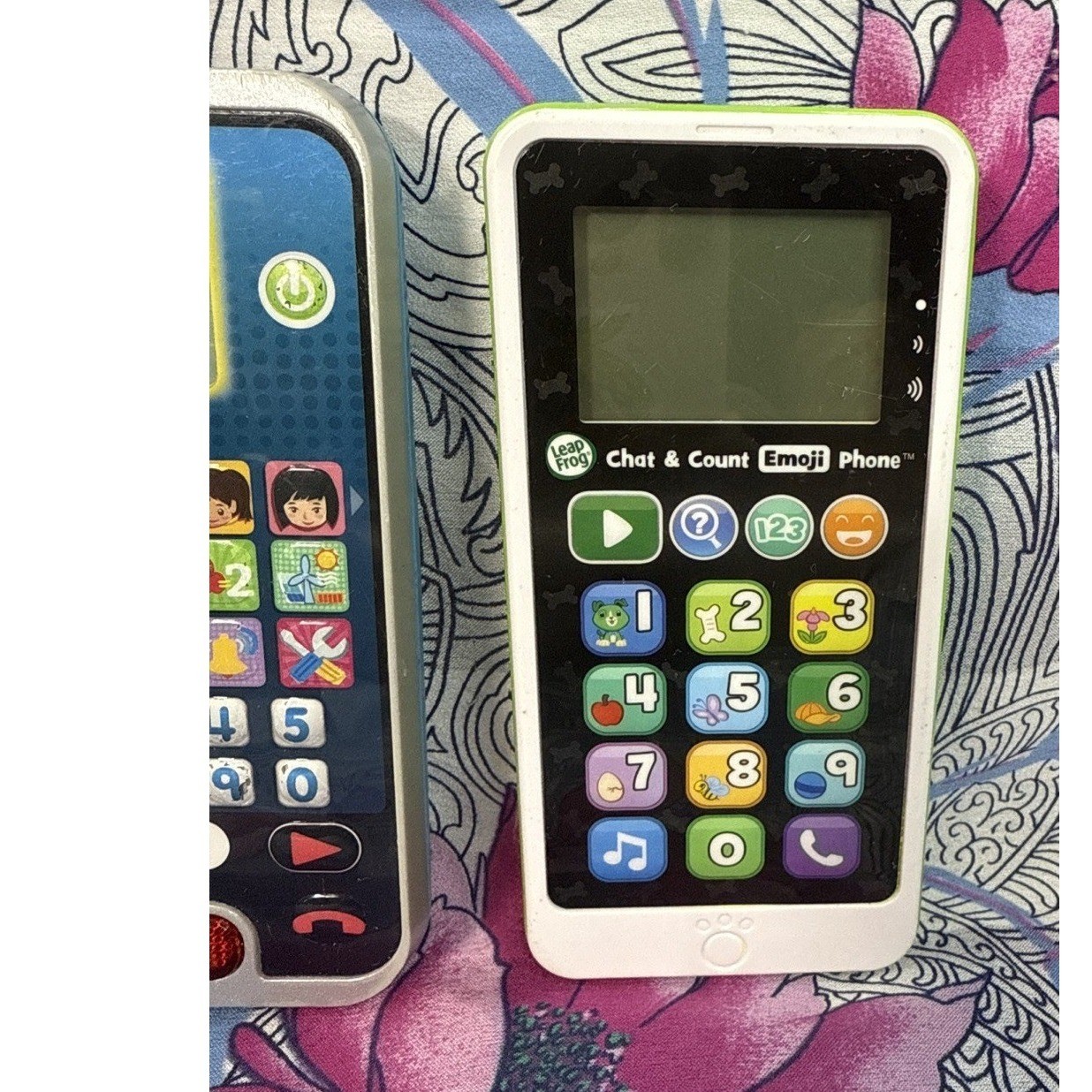 VTech Call & Chat Learning Phone & LeapFrog Chat Count Emoji Phone Toy Lot