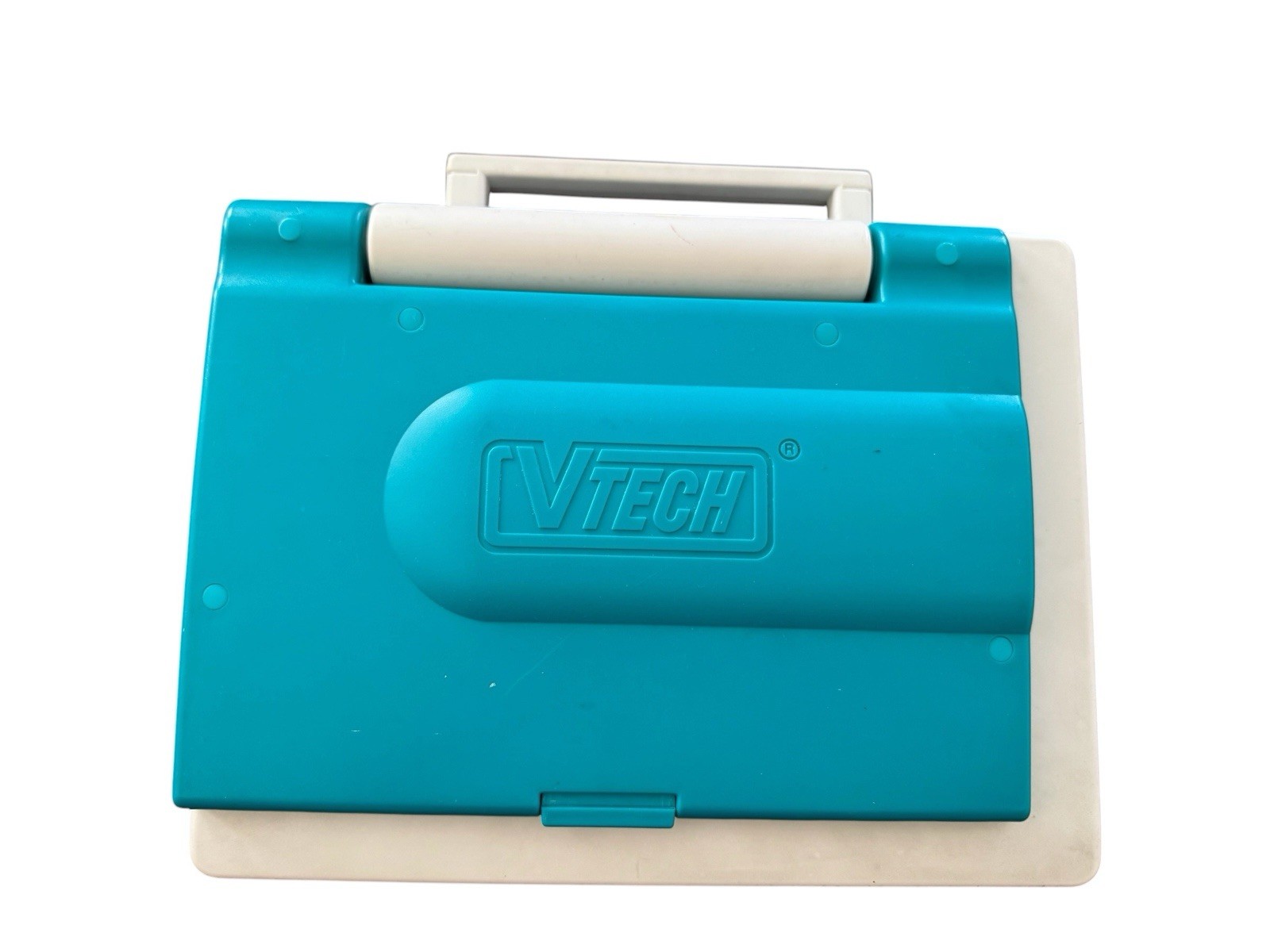 VTech Talking Whiz Kid Notebook Teal 1992 Tested Working Kids Laptop Vintage