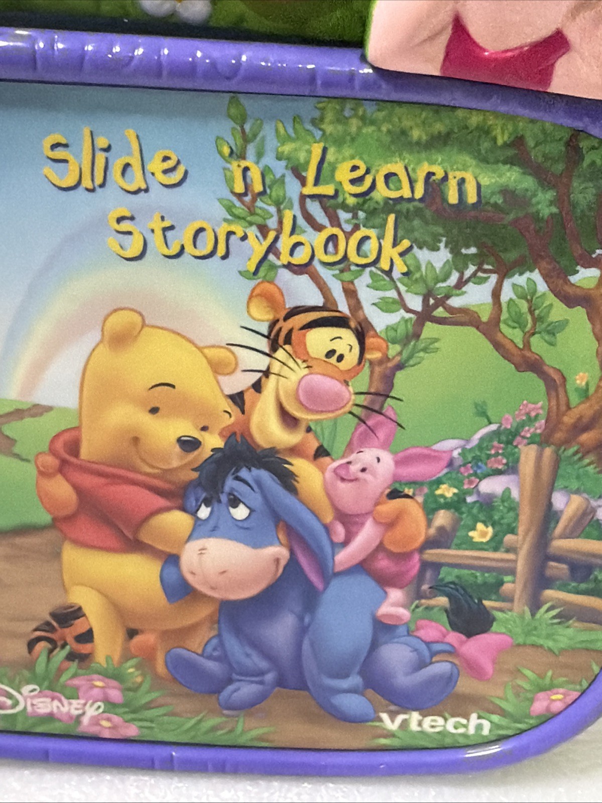 Vintage 2004 VTech Winnie The Pooh Slide N Learn Interactive Musical Storybook