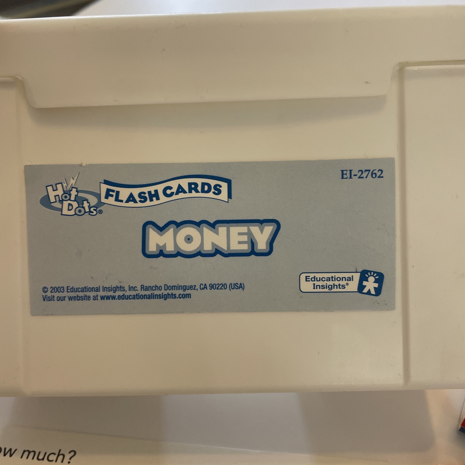 Hot Dots Flash Cards & Power Pen. Learn Money. Age 6+, Grades 1+. Vintage.