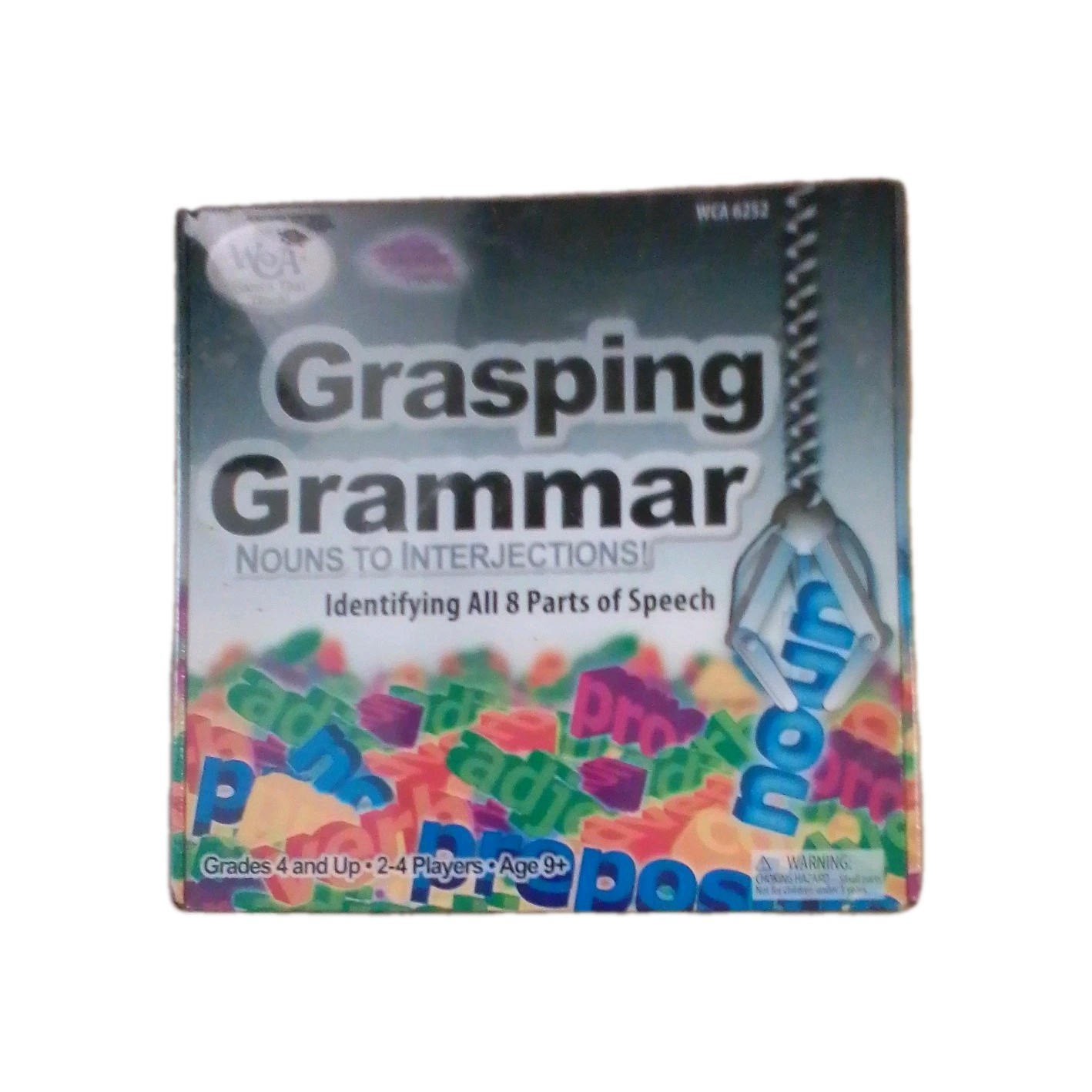 GRASPING GRAMMAR Nouns To Interjections! 8 Parts Of Speech Board Game NEW Sealed