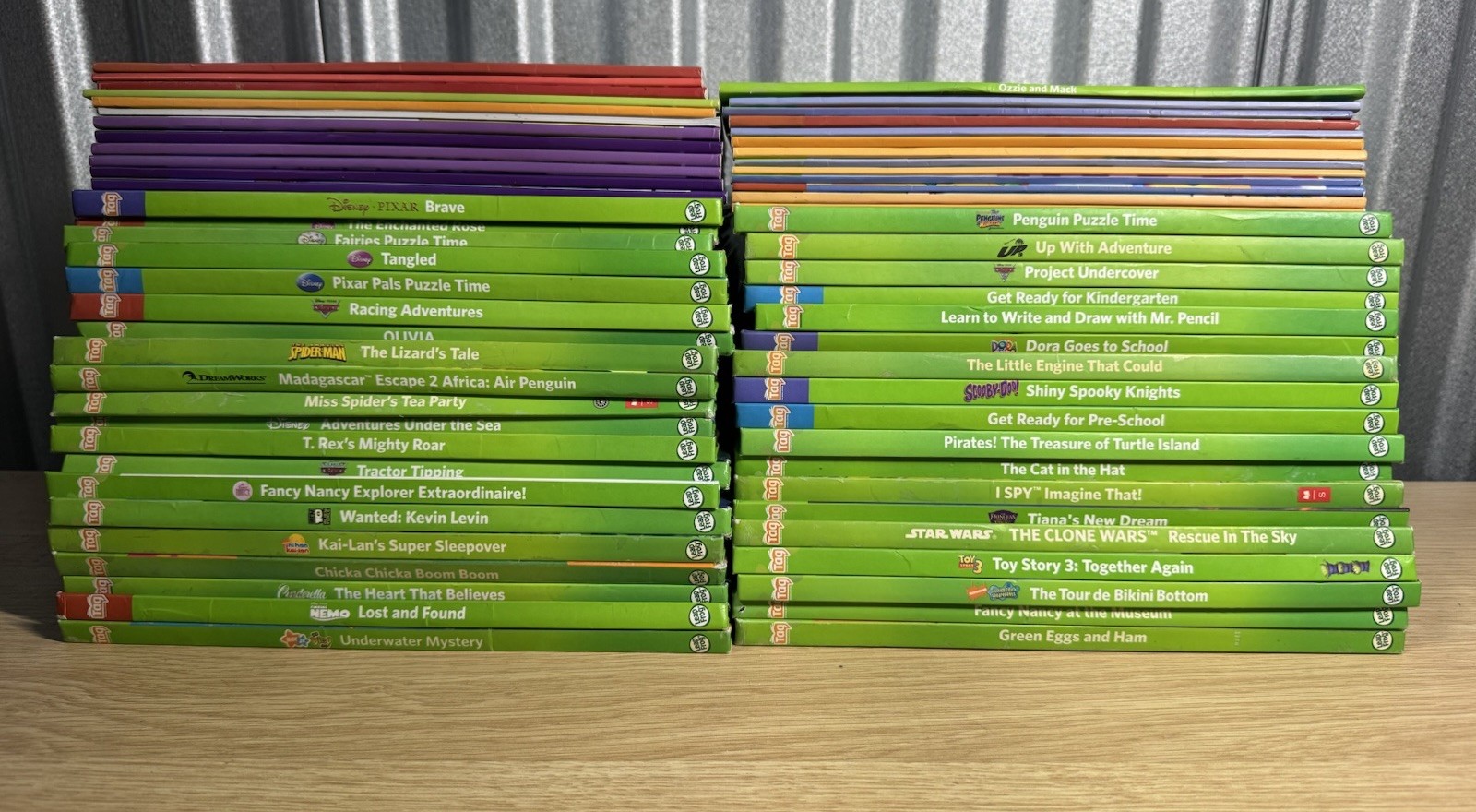 Lot Of 63 TAG Leap Frog Books Early Reading Series Learn to Read Disney Pixar