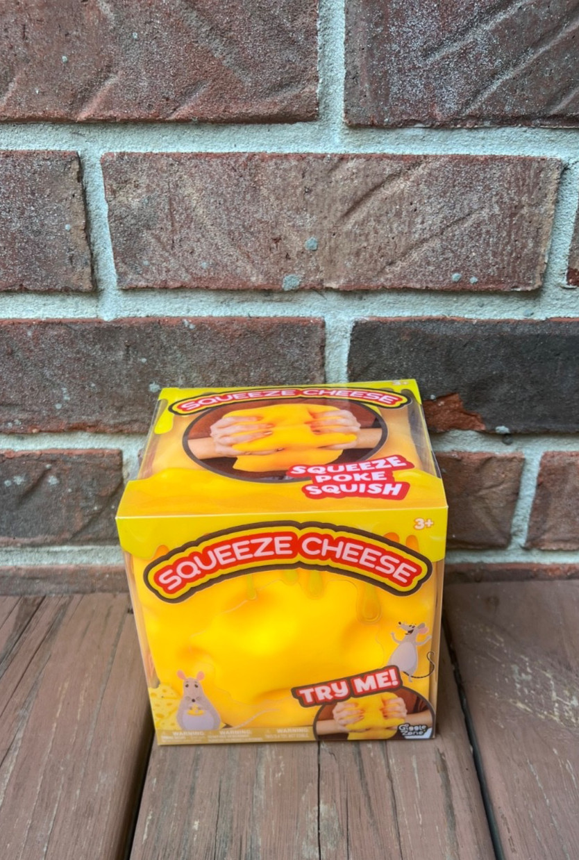 BRAND NEW-Sunny Days Squeeze Cheese Stress Relief Toy XL Squishy-FACTORY SEALED