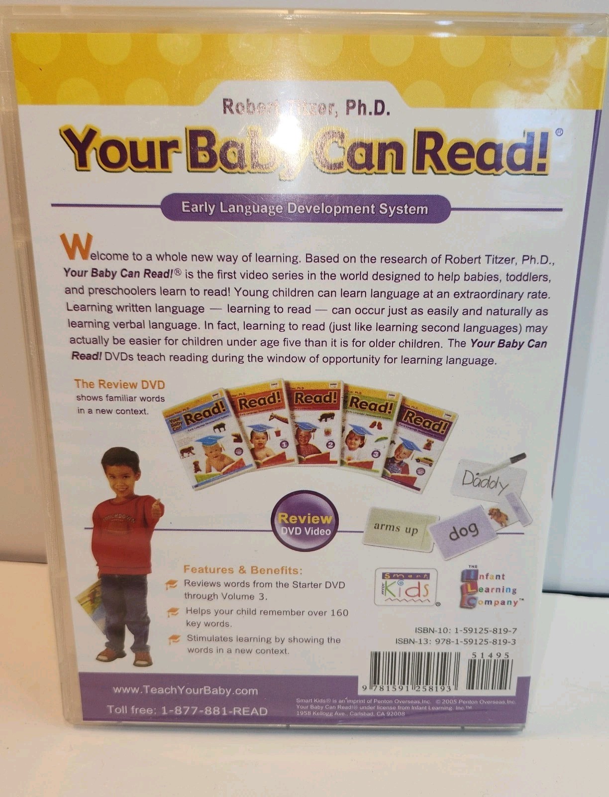 Your Baby Can Read Early Reading System Volumes 1,2 & 3 Plus Review Video