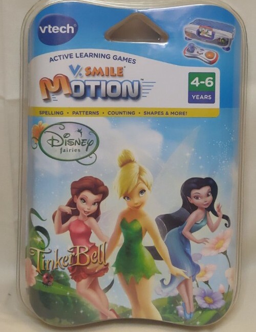 Vtech VSmile Motion Active Learning System Disney Fairies Tinker Bell New in Box
