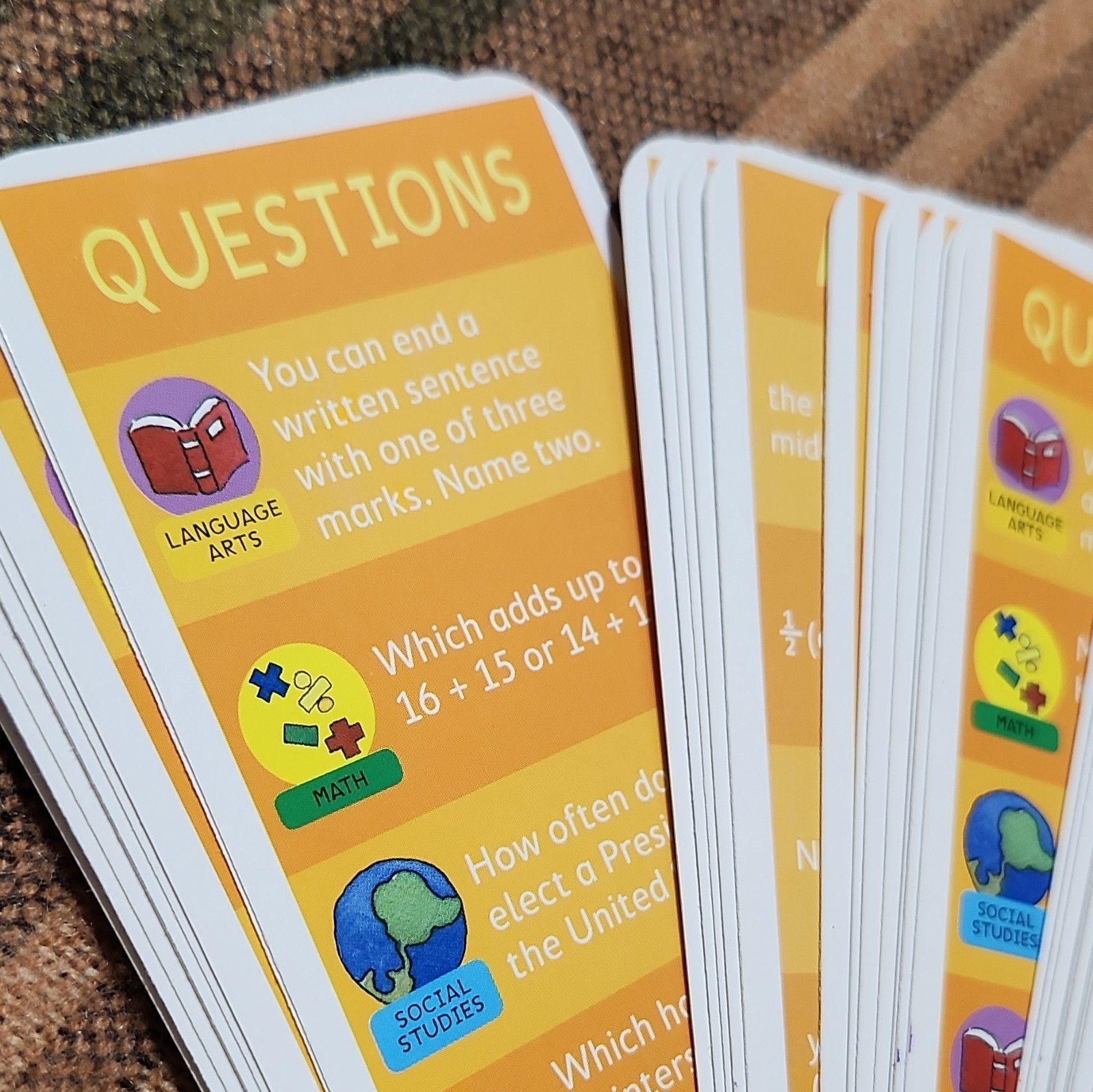 Brain Quest Express Grade 2 Ages 7-8 Question & Answer Cards Deck