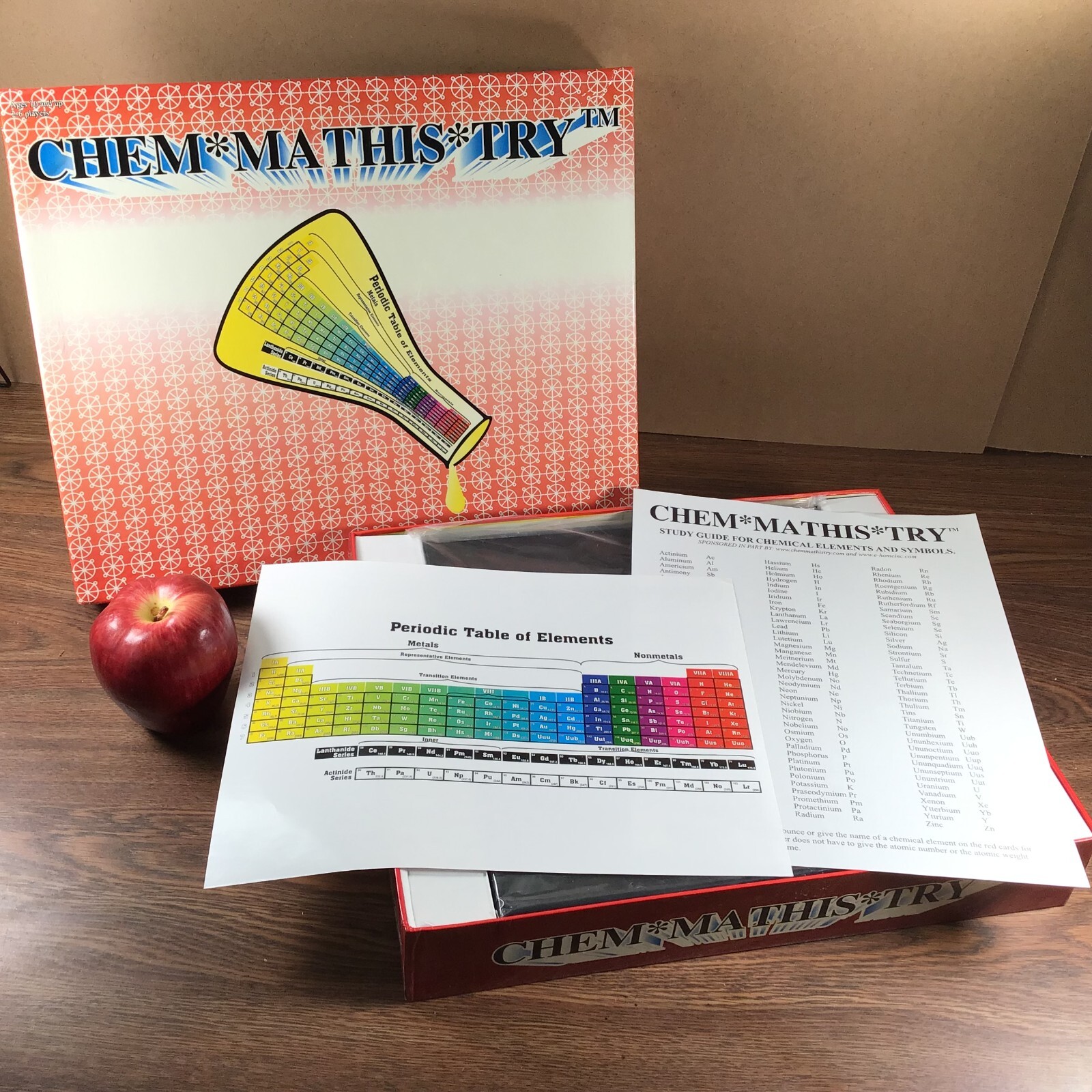 CHEM MATHIS TRY BOARD GAME Metals NonMetals 2-6 Player 10 & Up Science Education
